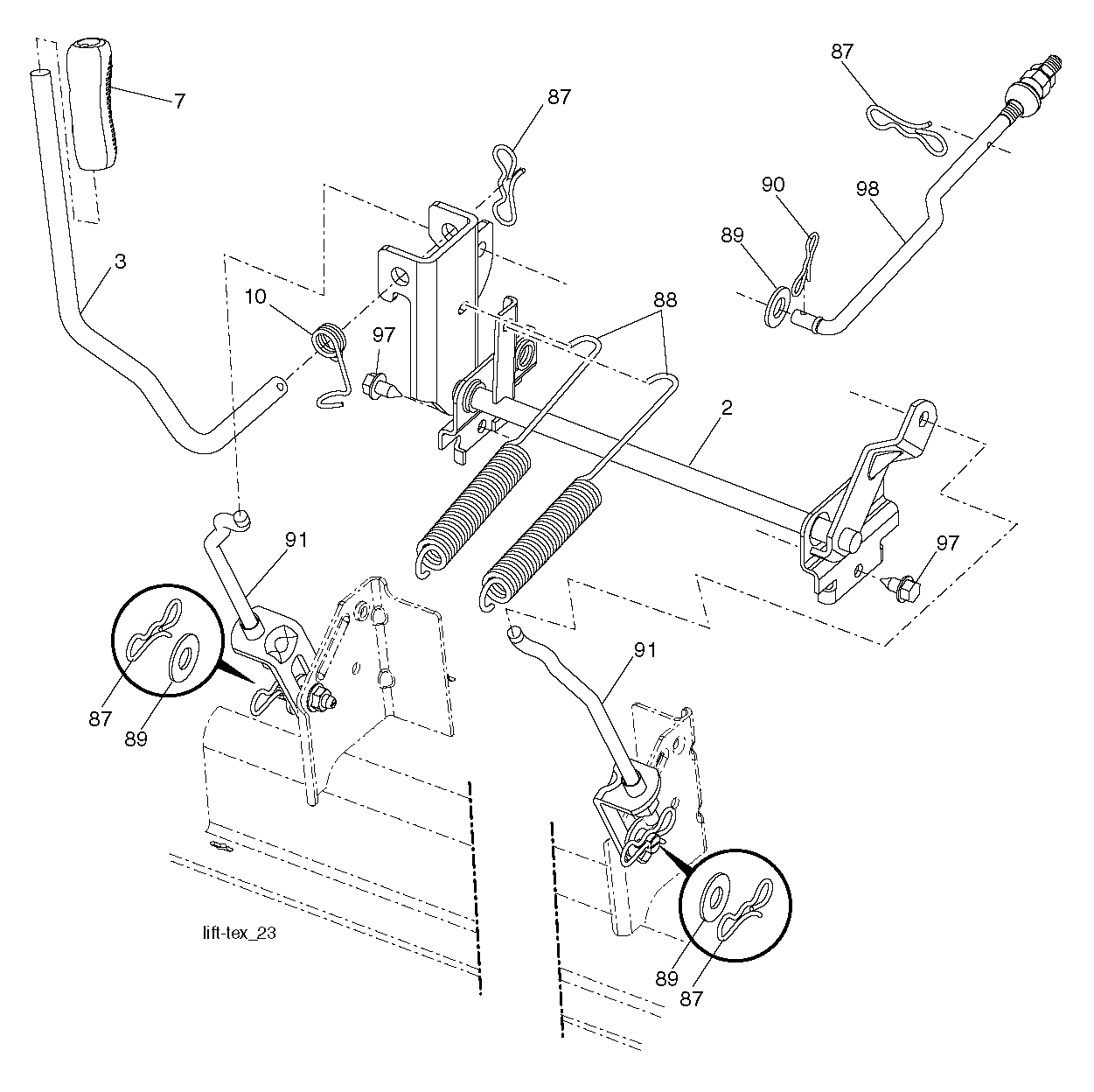 MOWER LIFT / DECK LIFT