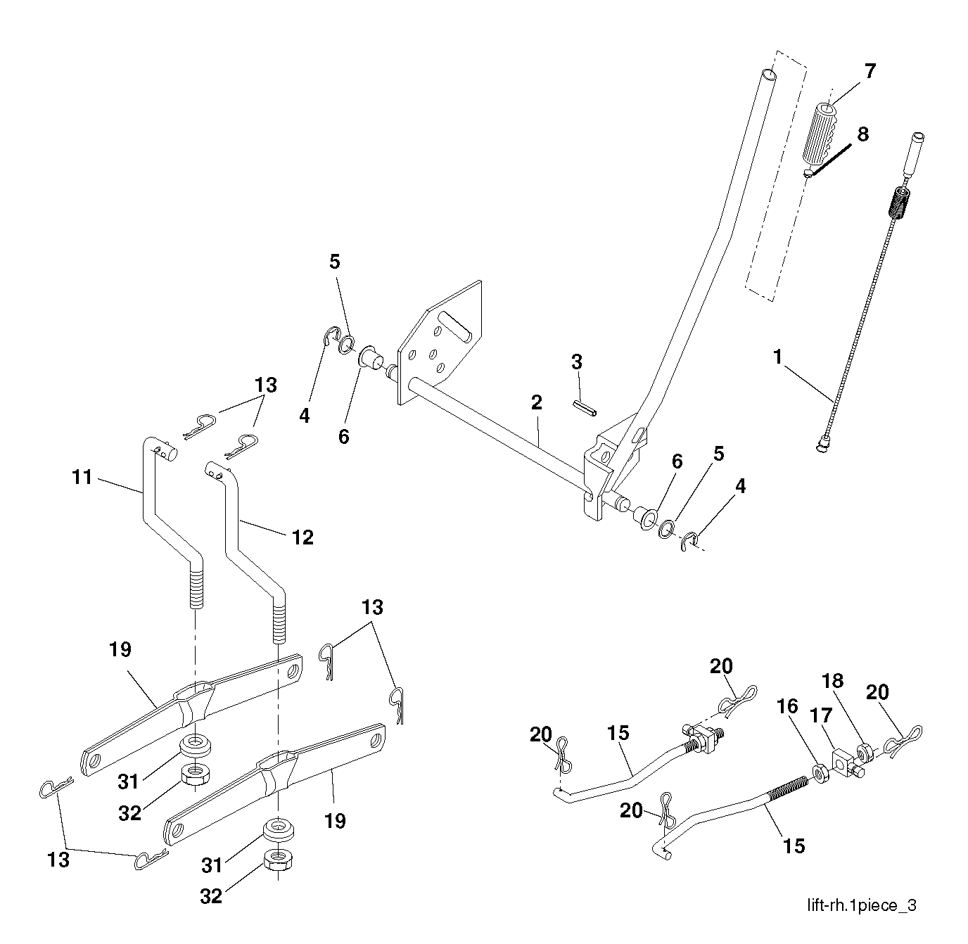 MOWER LIFT / DECK LIFT