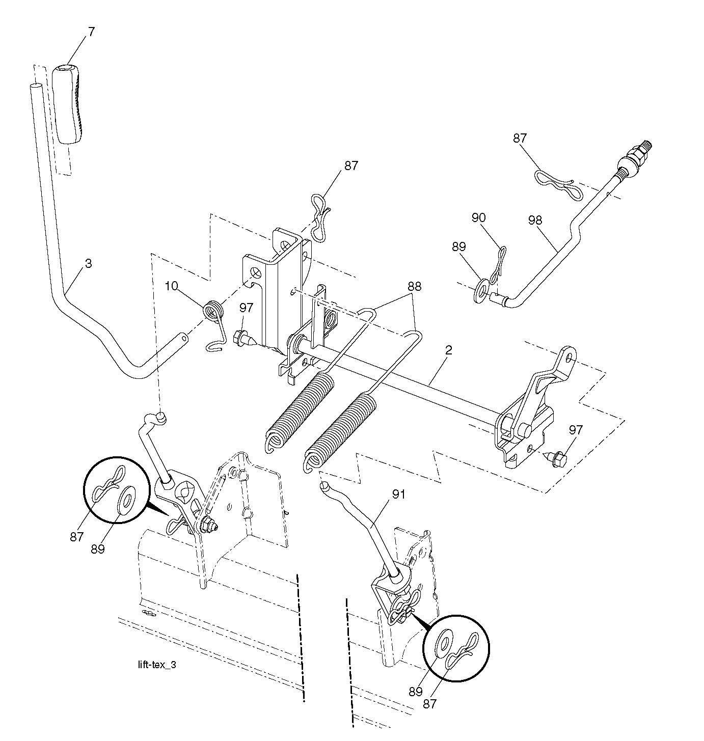 MOWER LIFT / DECK LIFT