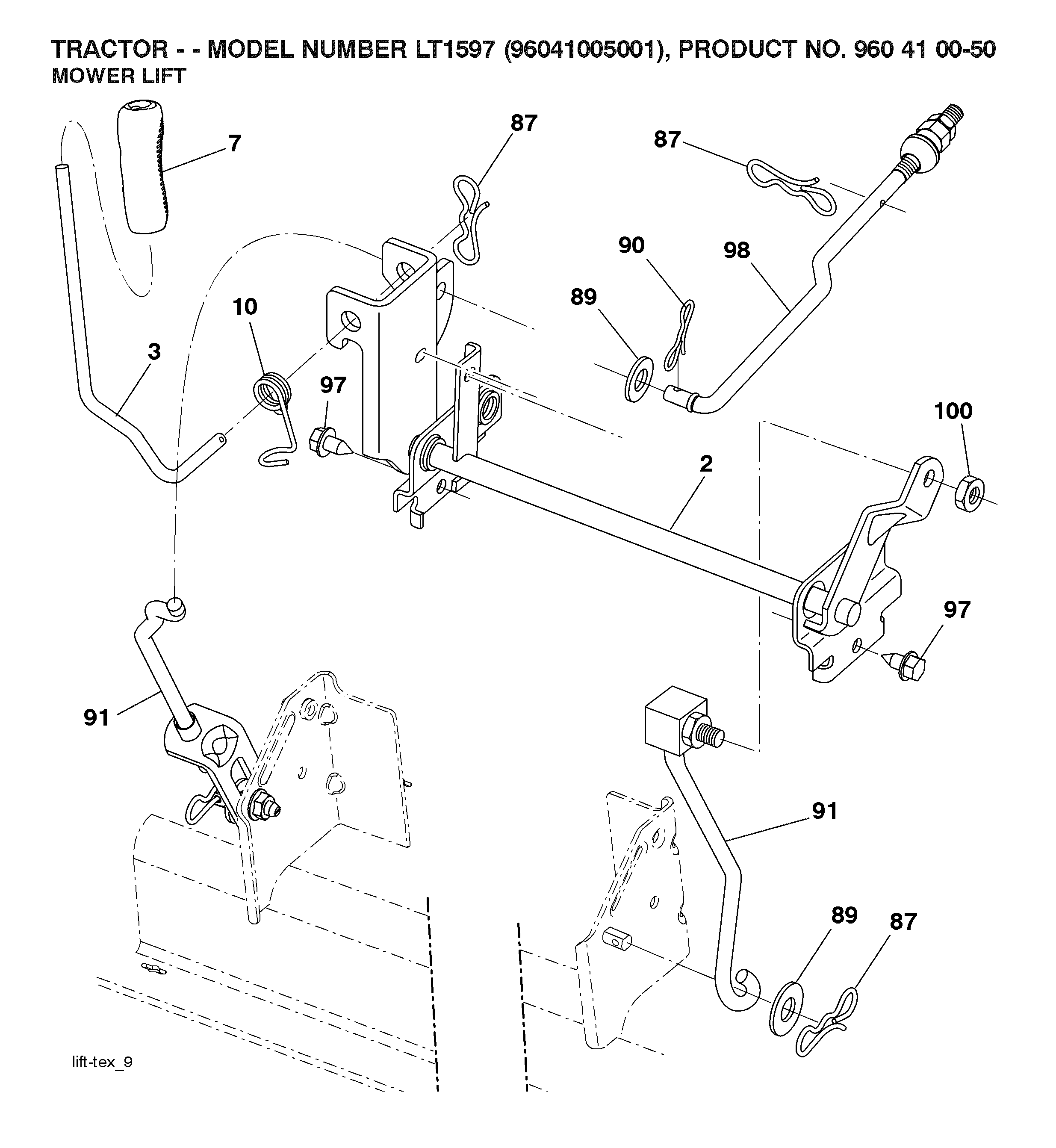 MOWER LIFT / DECK LIFT