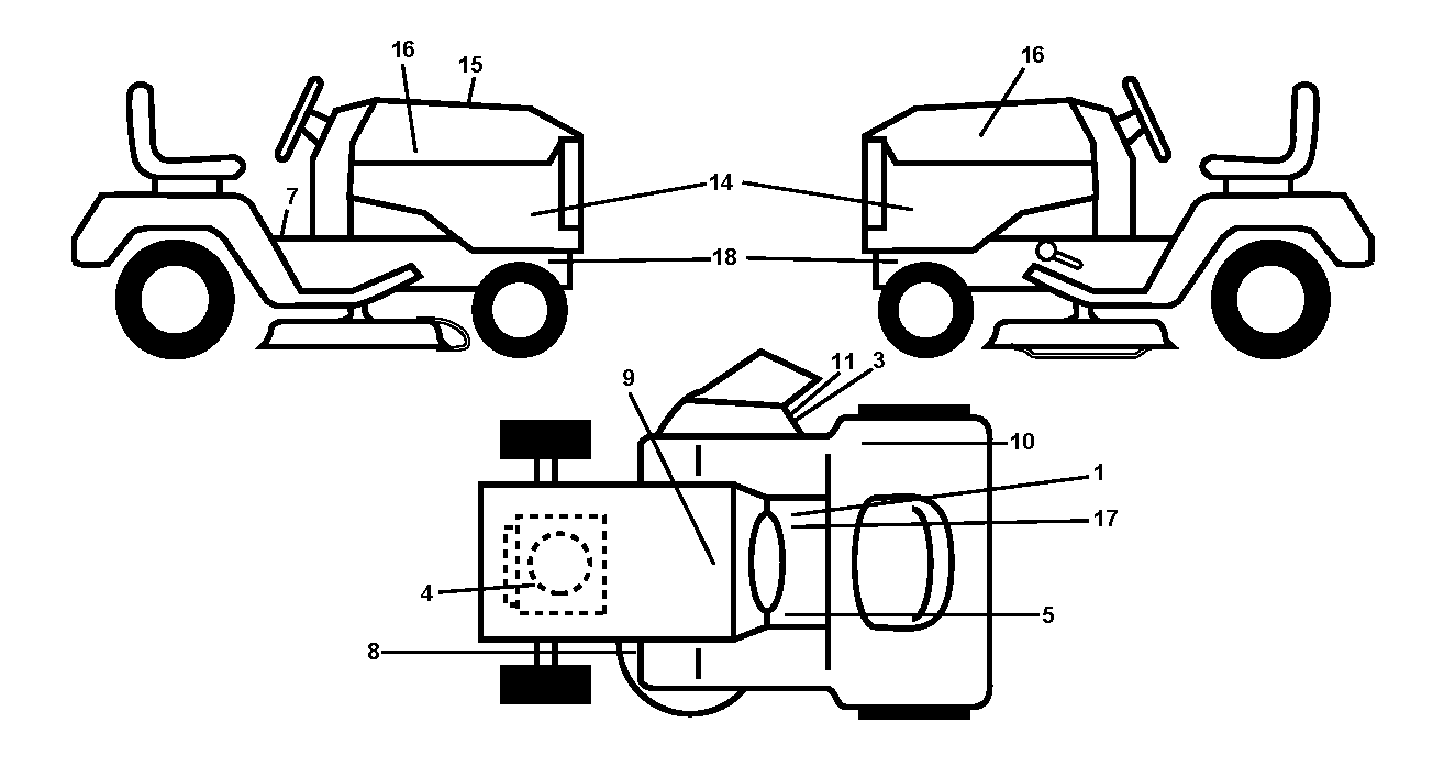 BRAKE / REAR MOWER LIFT