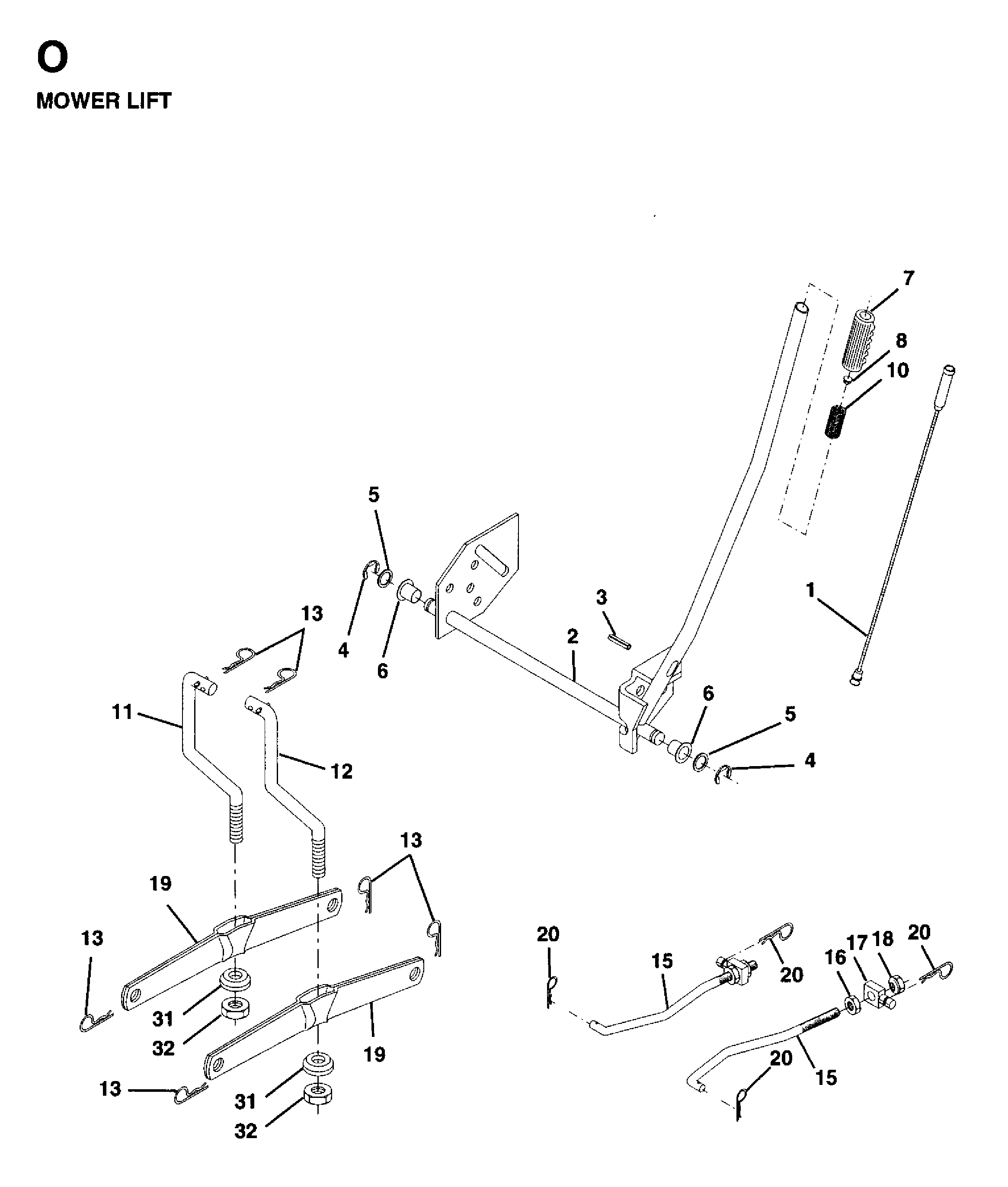 MOWER LIFT / DECK LIFT