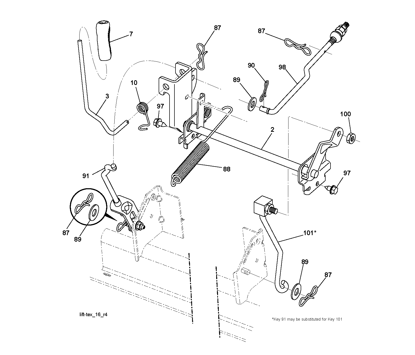 MOWER LIFT / DECK LIFT