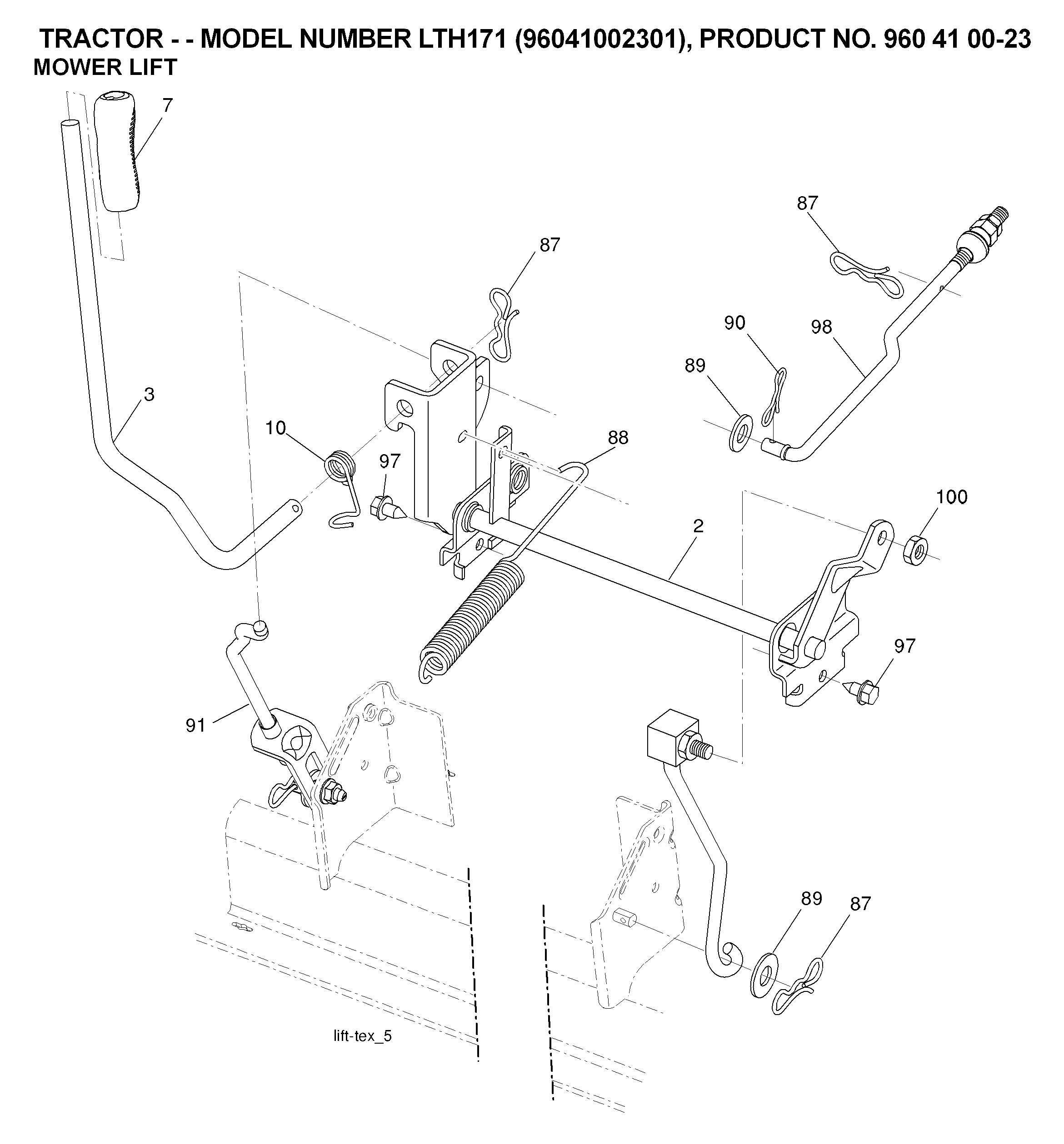MOWER LIFT / DECK LIFT