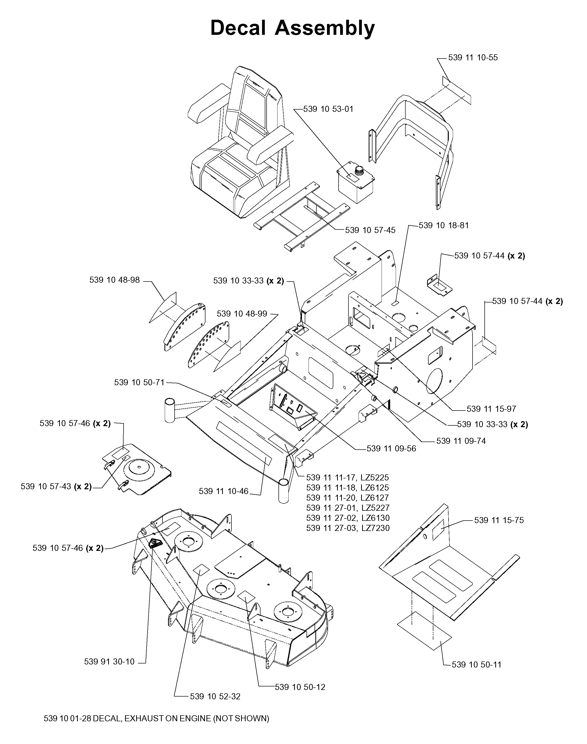 MOWER DECK / CUTTING DECK