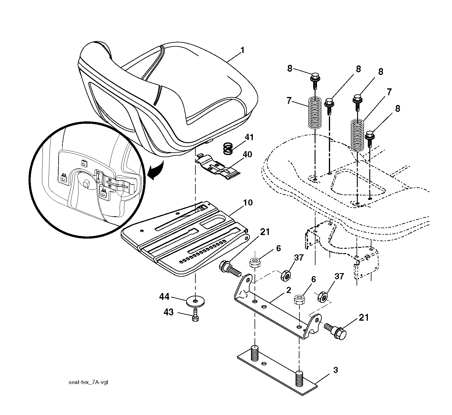 BRAKE / REAR MOWER LIFT
