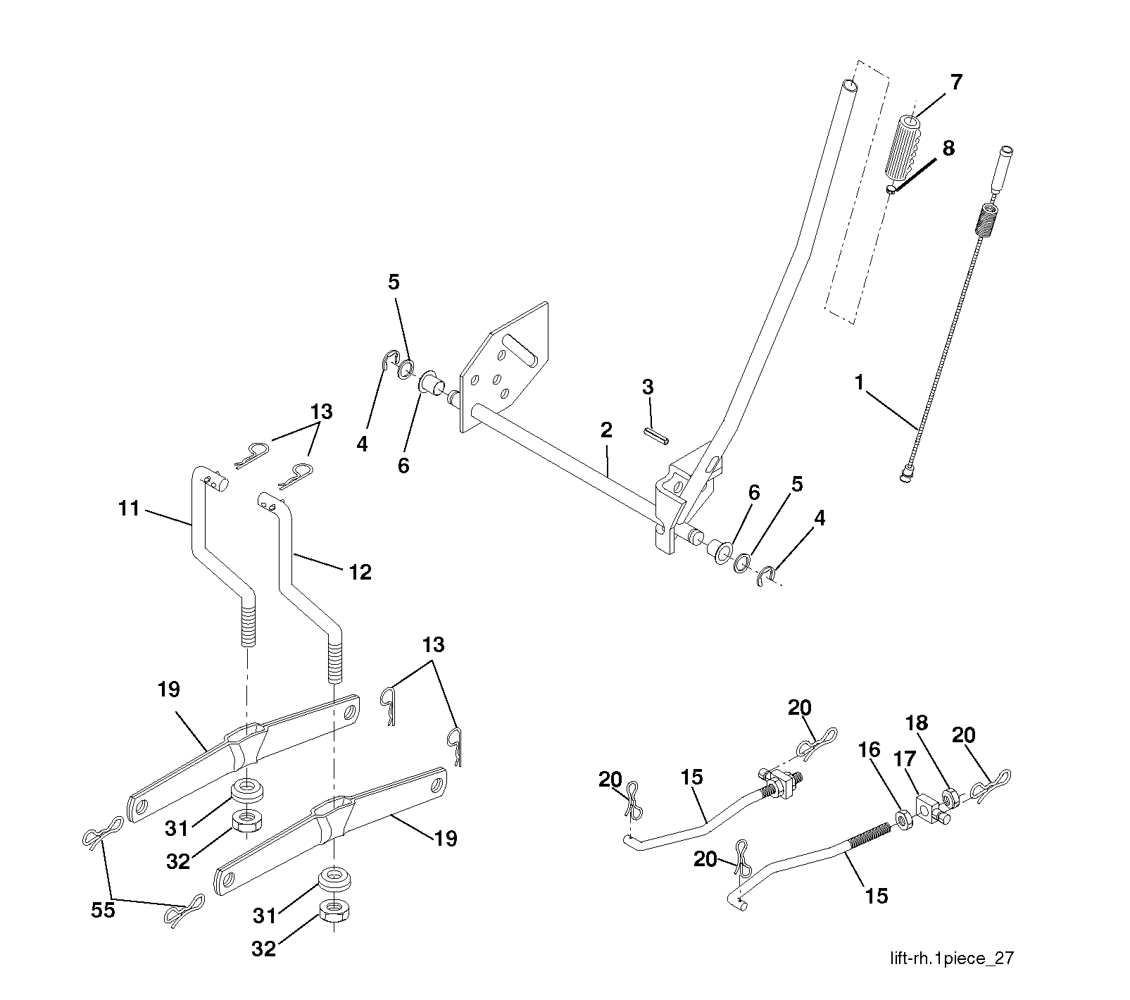 MOWER LIFT / DECK LIFT