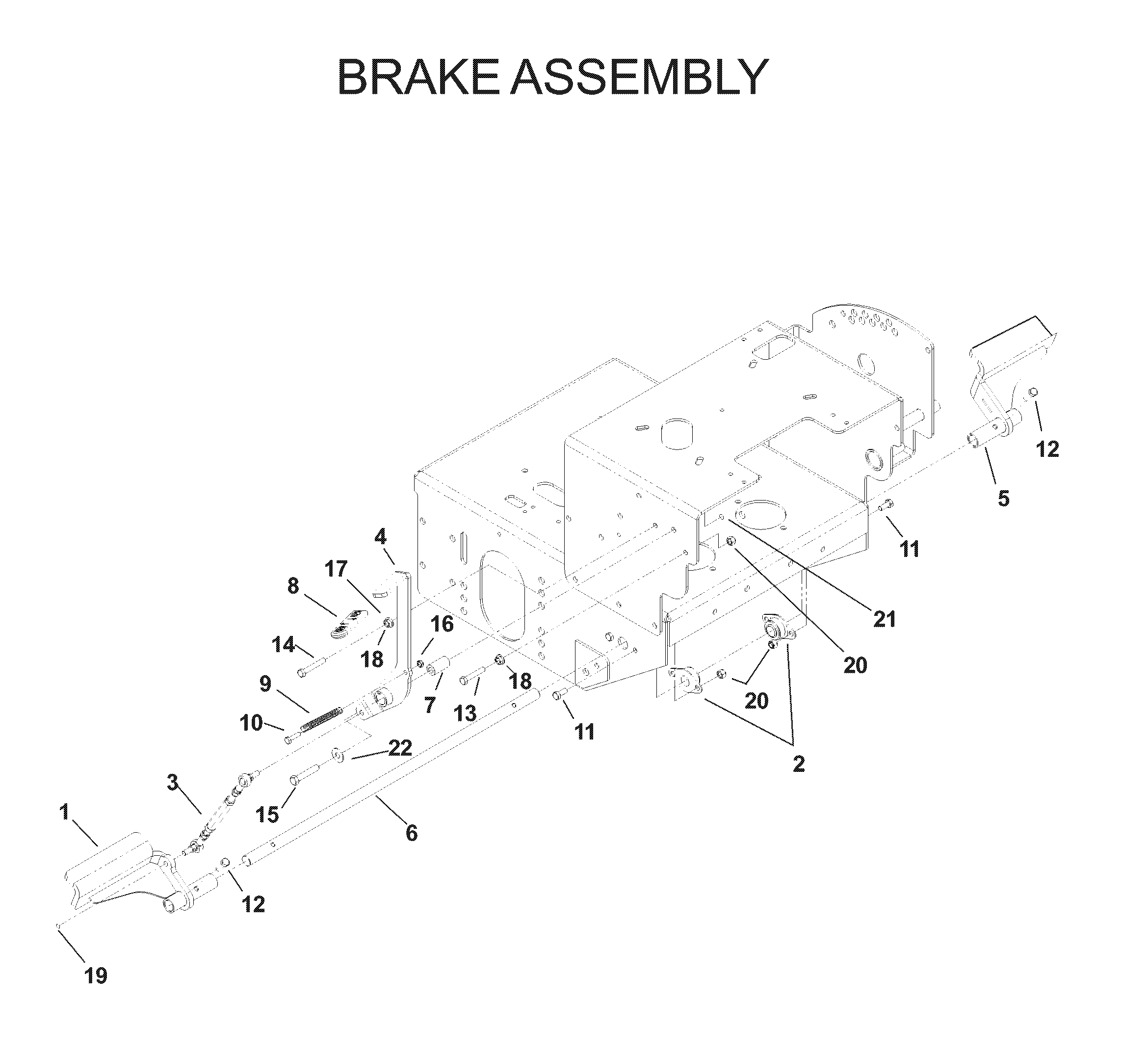 BRAKE / REAR MOWER LIFT