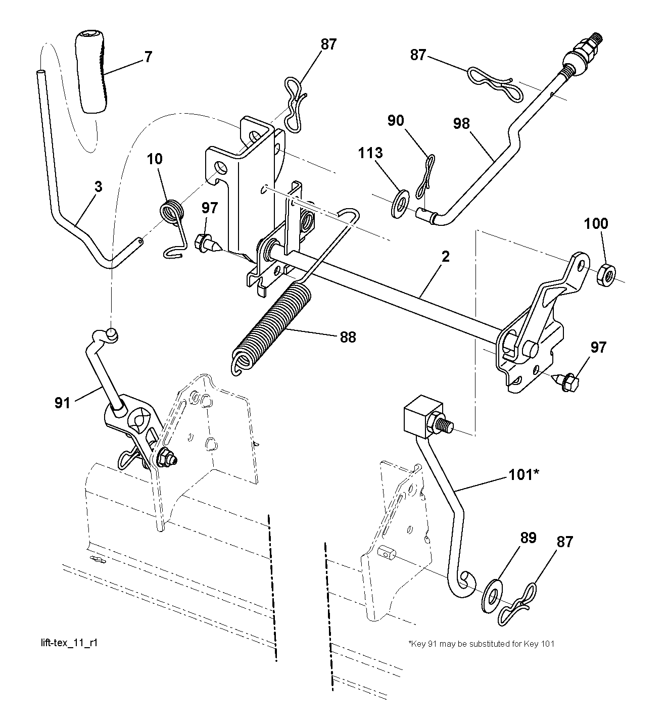 MOWER LIFT / DECK LIFT