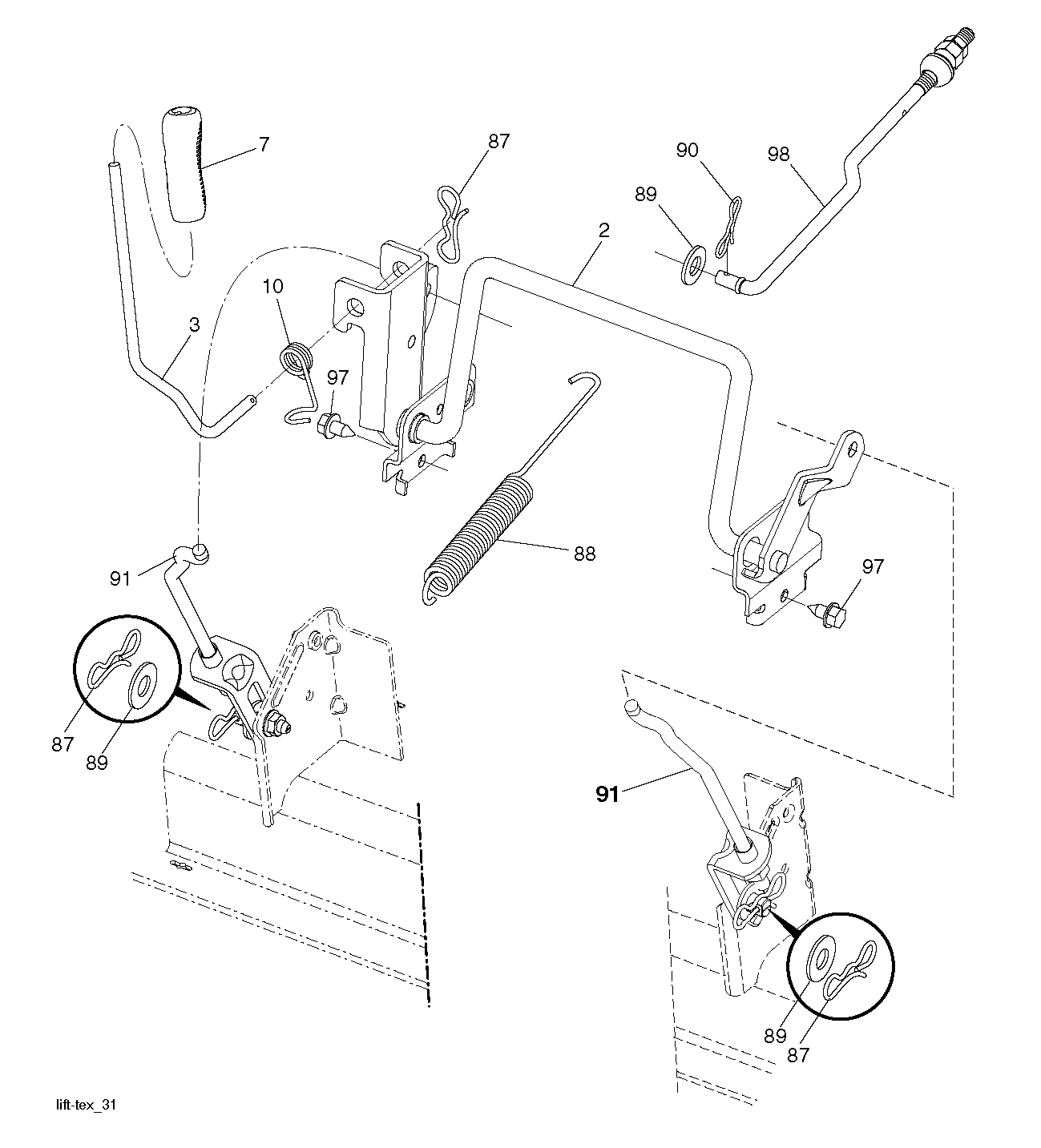 MOWER LIFT / DECK LIFT