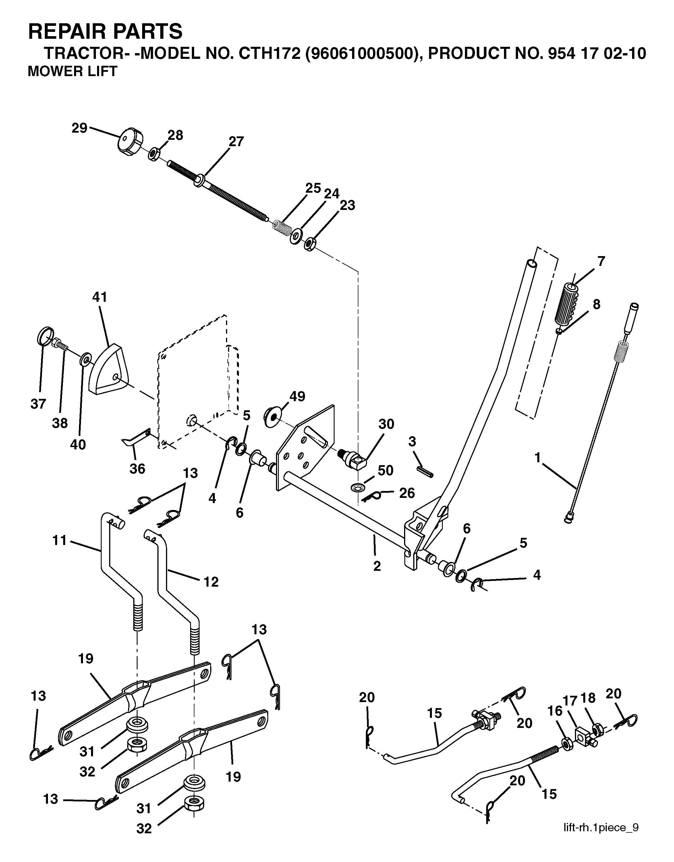 MOWER LIFT / DECK LIFT