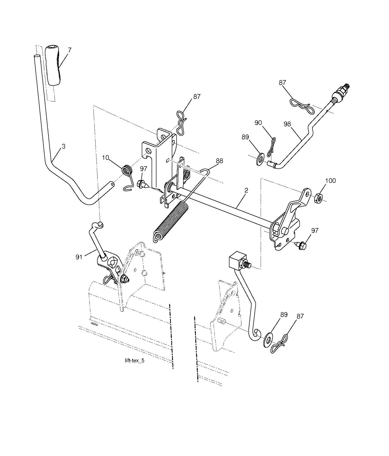 MOWER LIFT / DECK LIFT