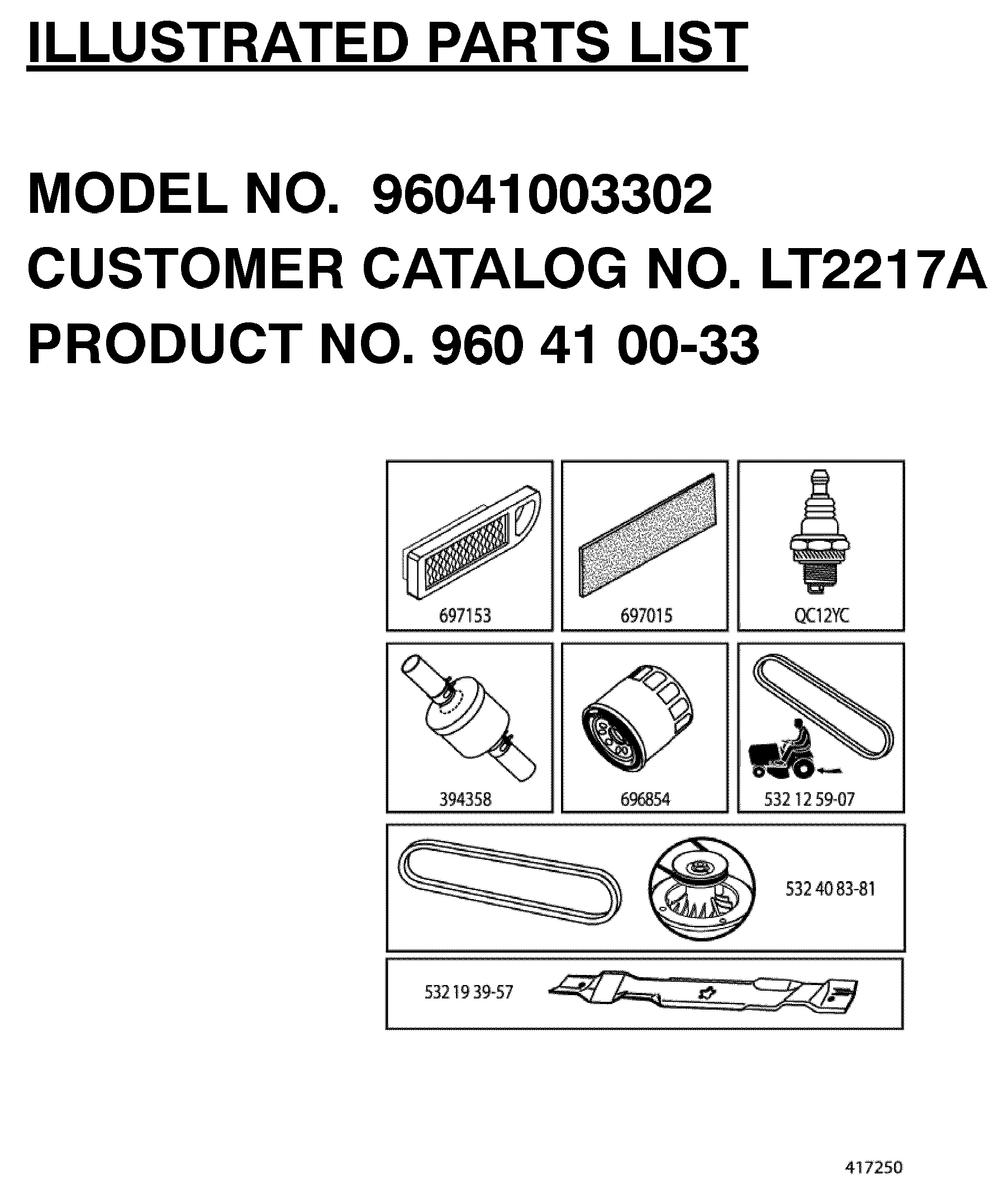 FREQUENTLY USED PARTS