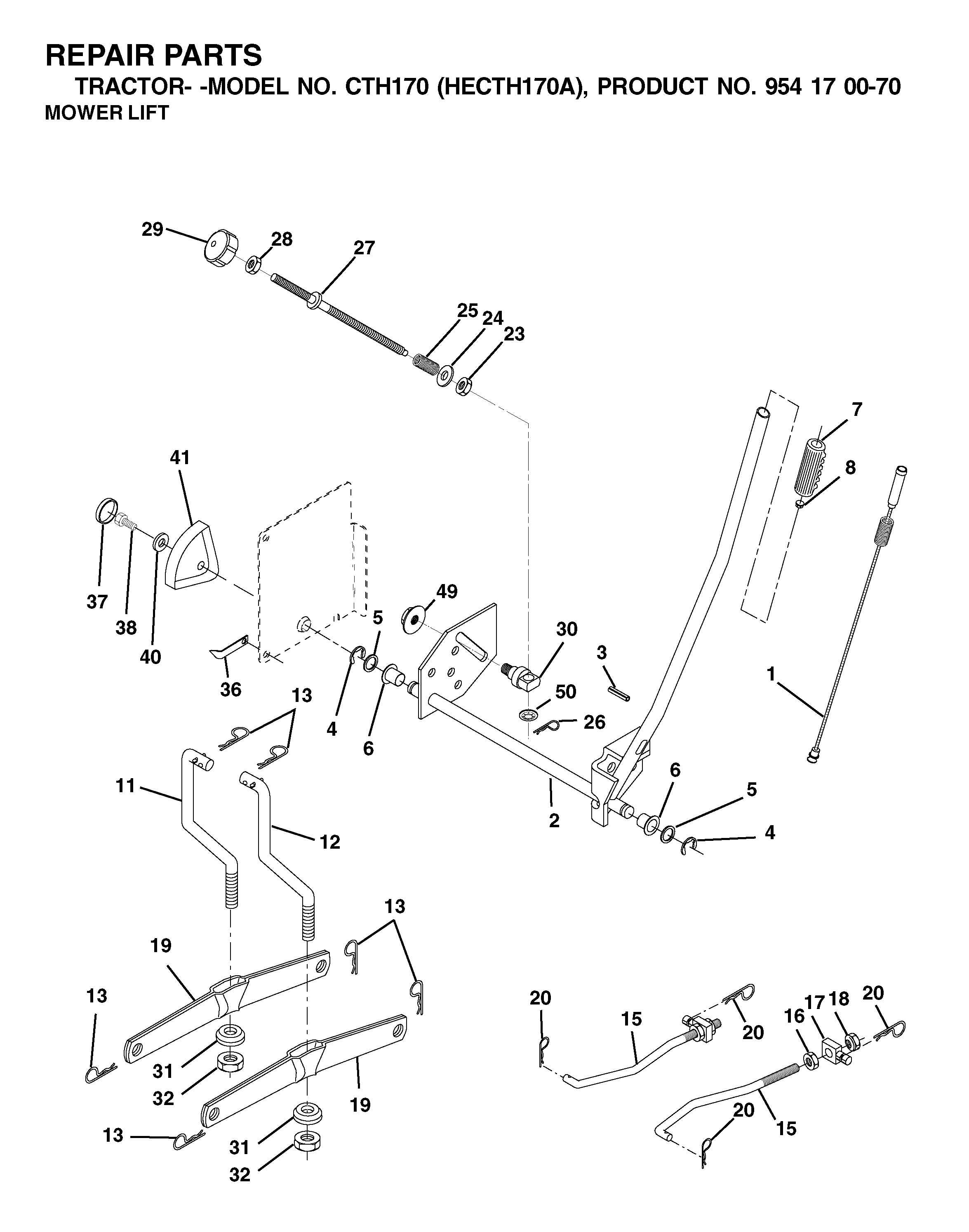 MOWER LIFT / DECK LIFT