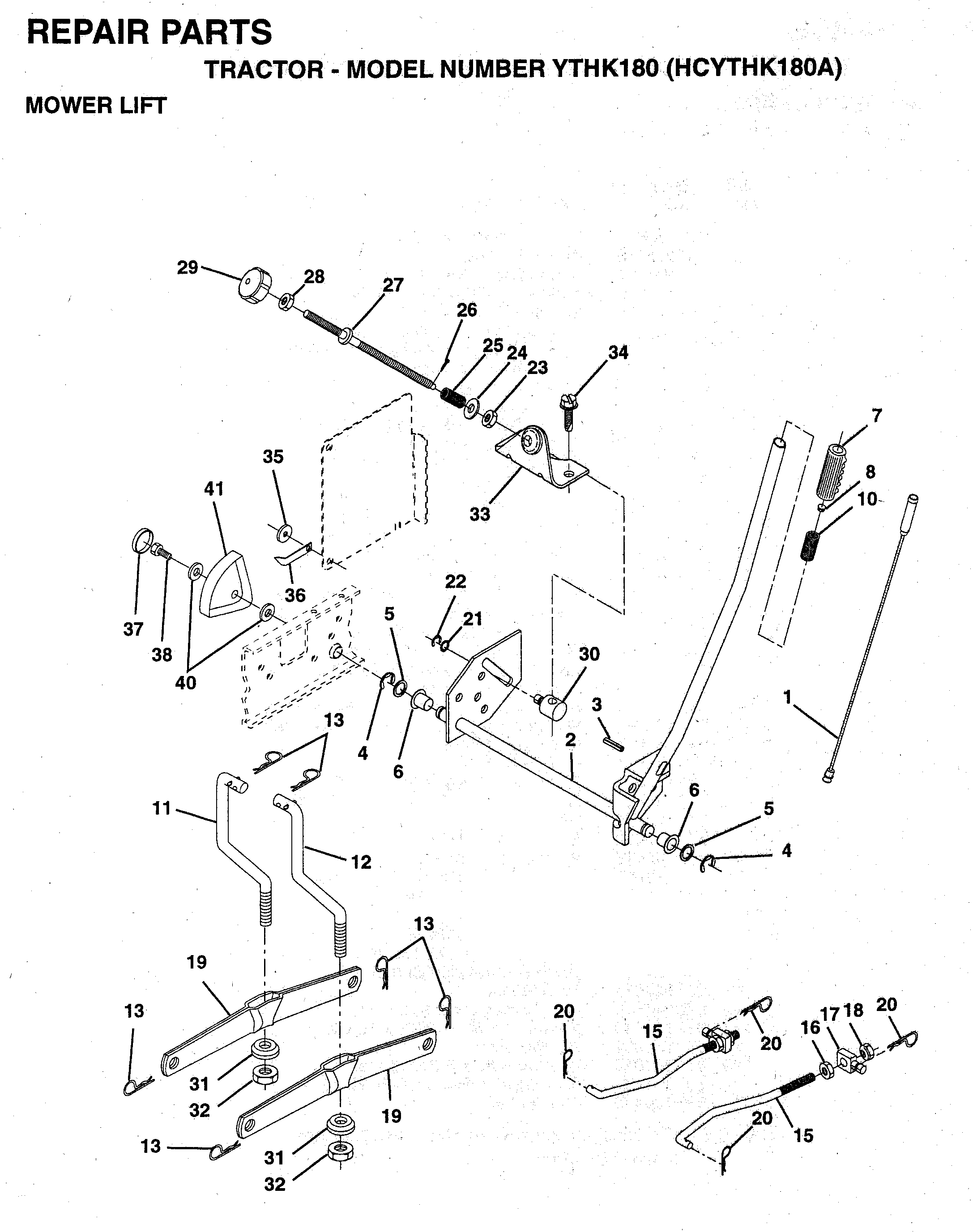 MOWER LIFT / DECK LIFT