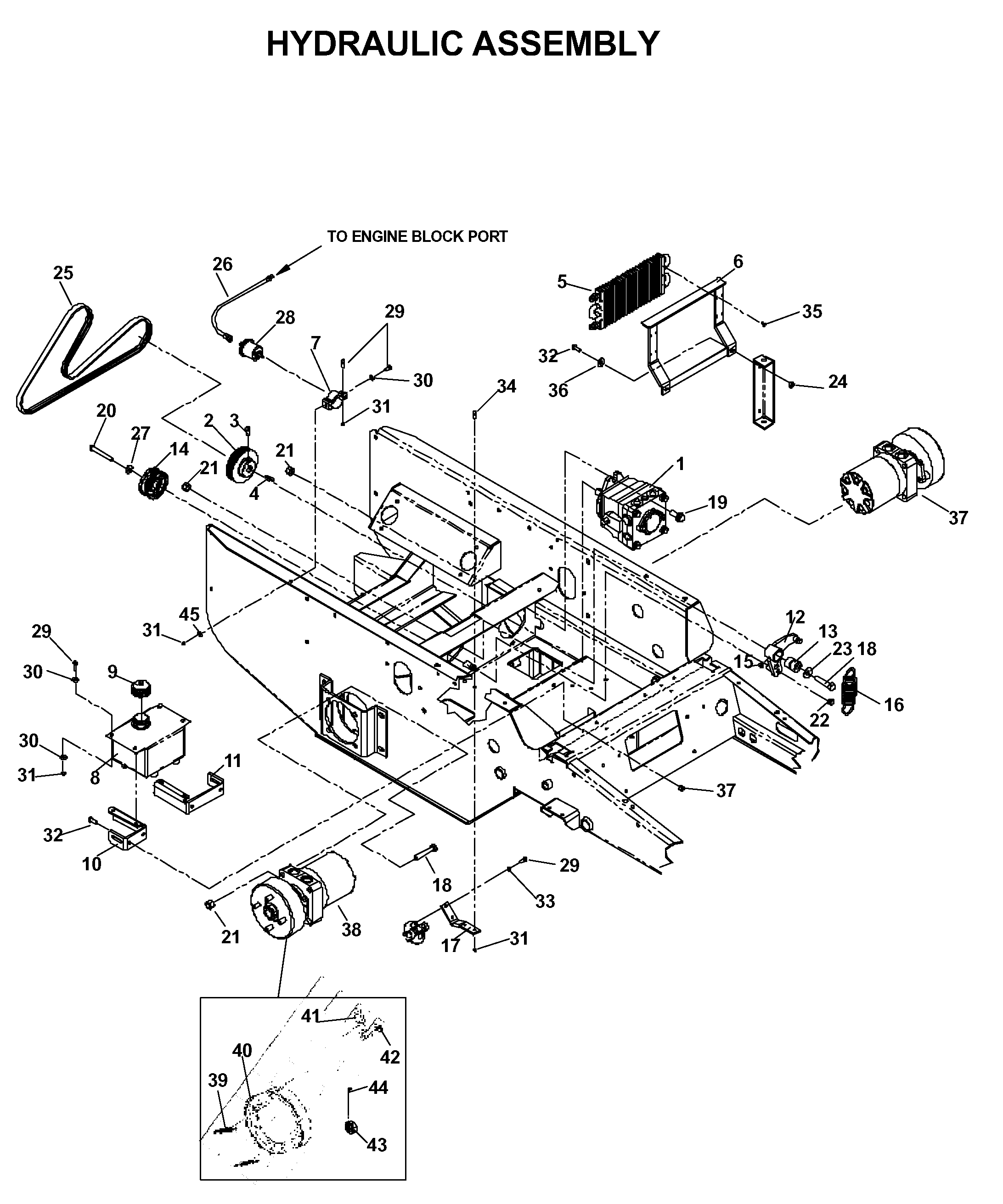 HYDRAULIC PUMP - MOTOR