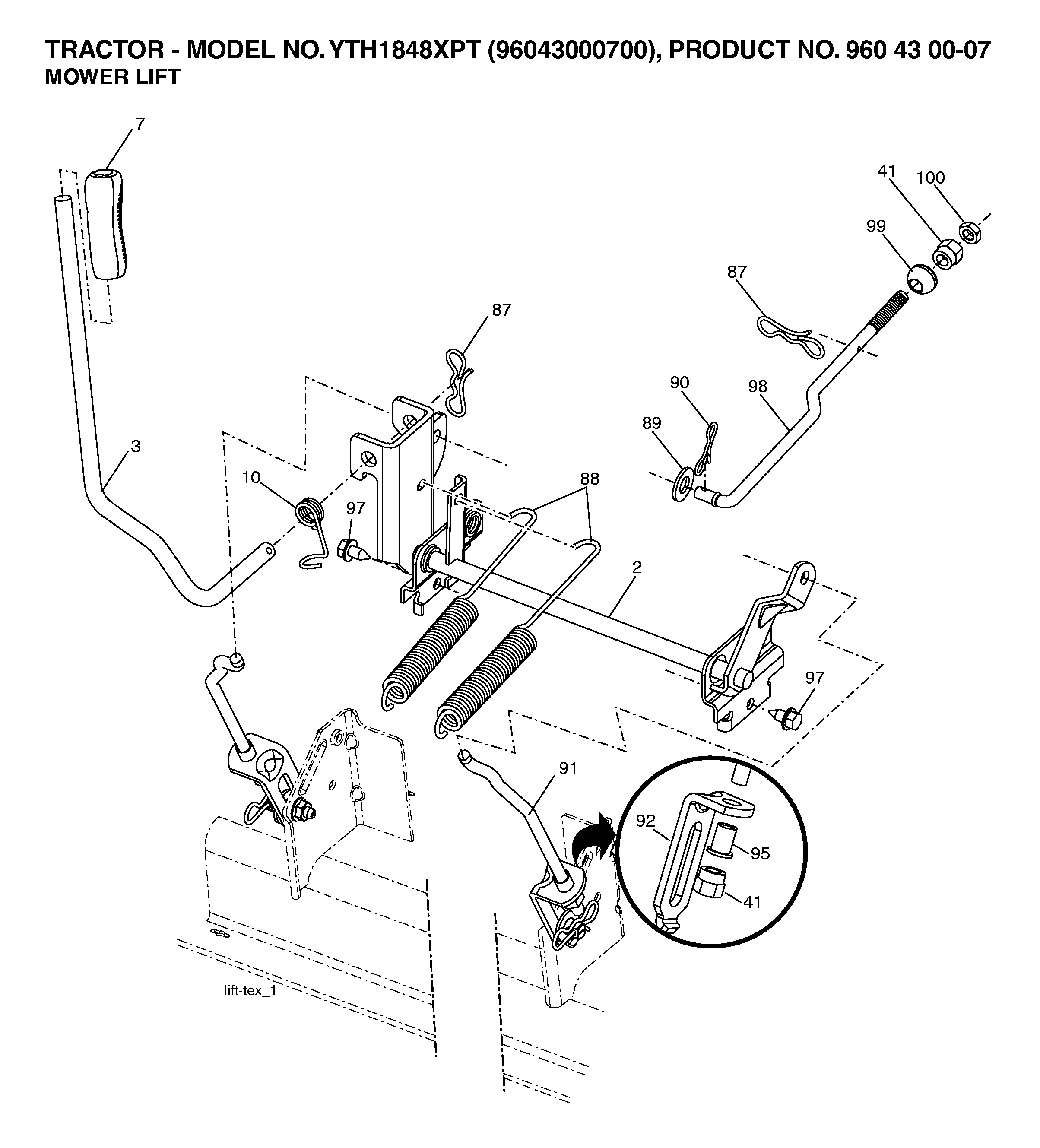 MOWER LIFT / DECK LIFT