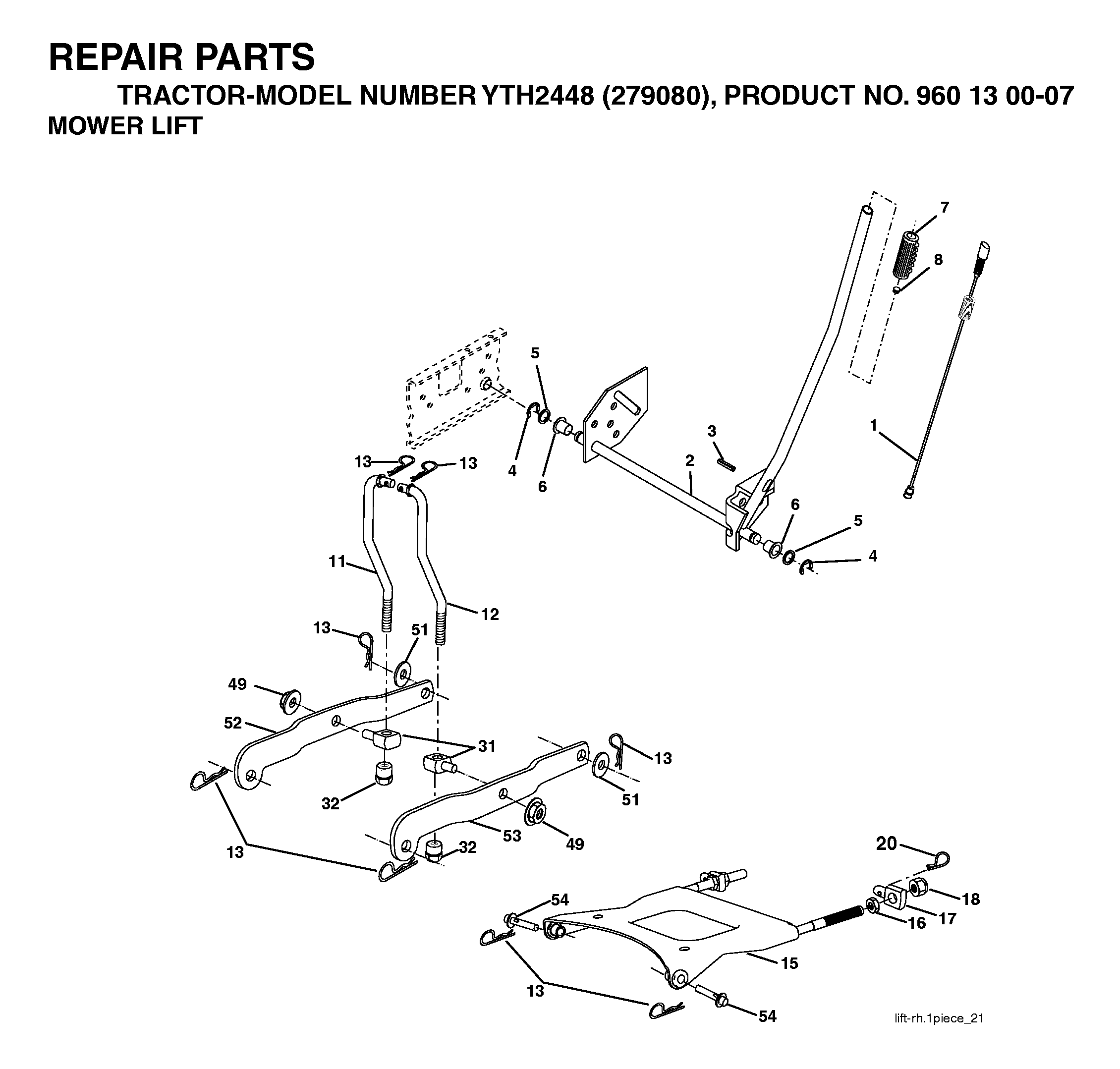 MOWER LIFT / DECK LIFT