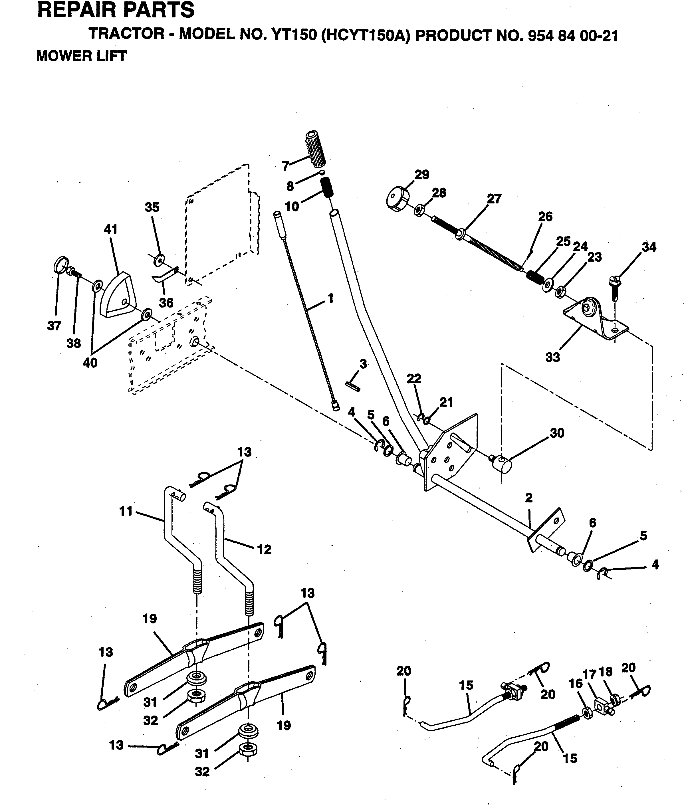 MOWER LIFT / DECK LIFT