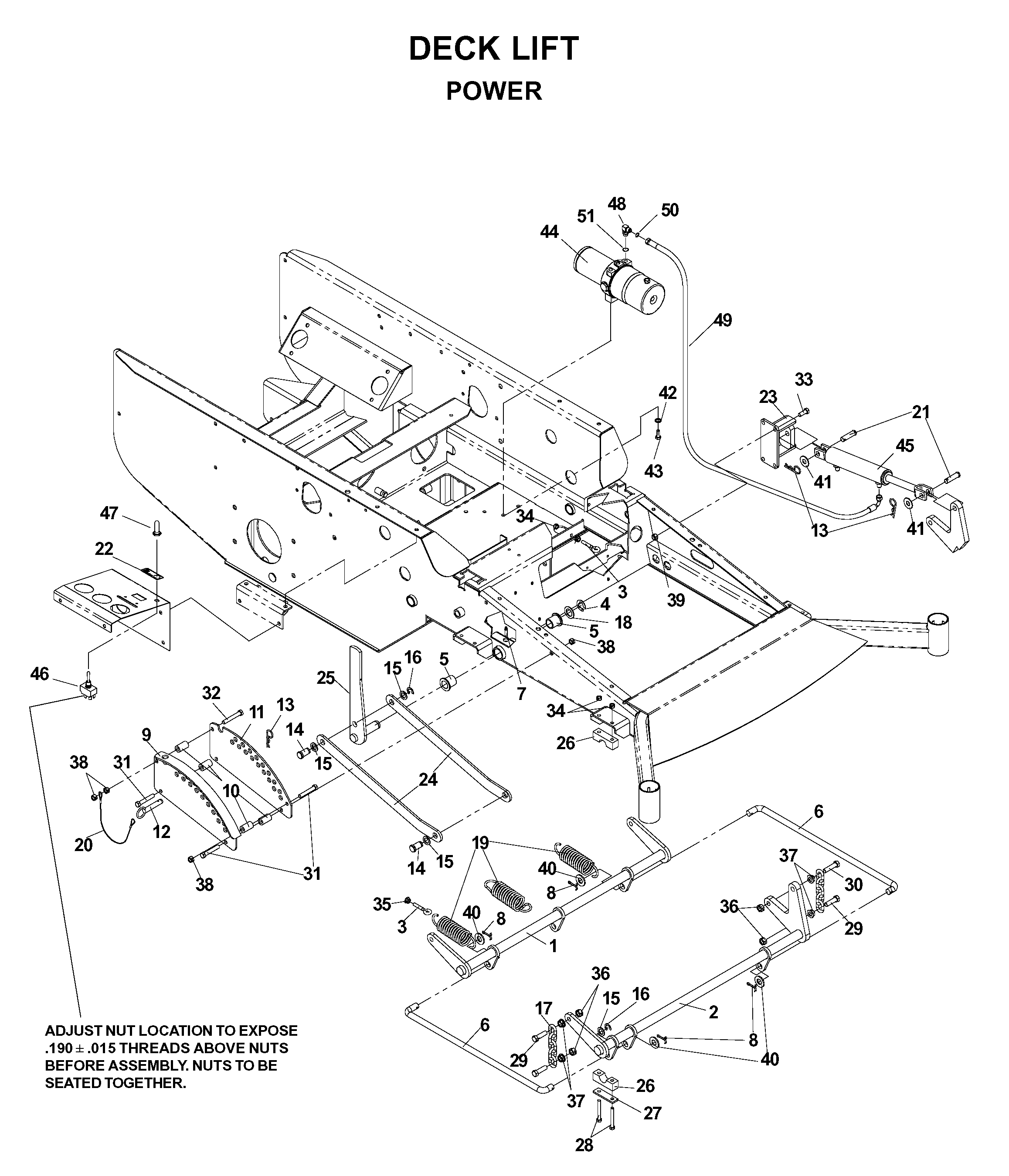 MOWER LIFT / DECK LIFT