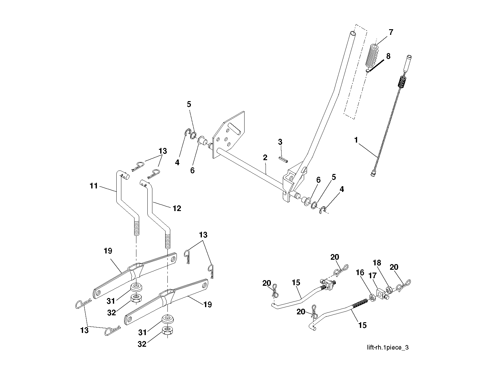 MOWER LIFT / DECK LIFT