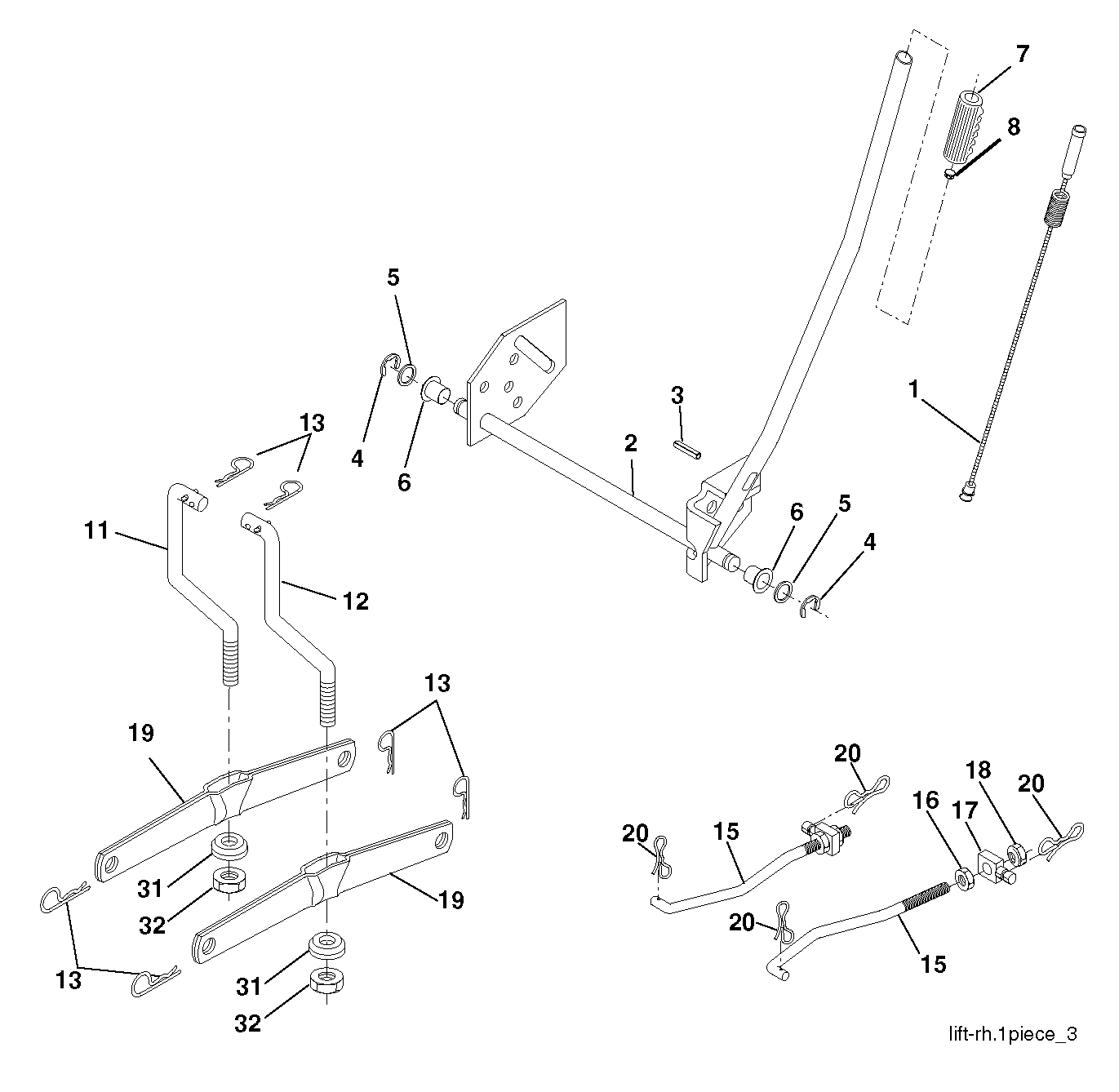 MOWER LIFT / DECK LIFT