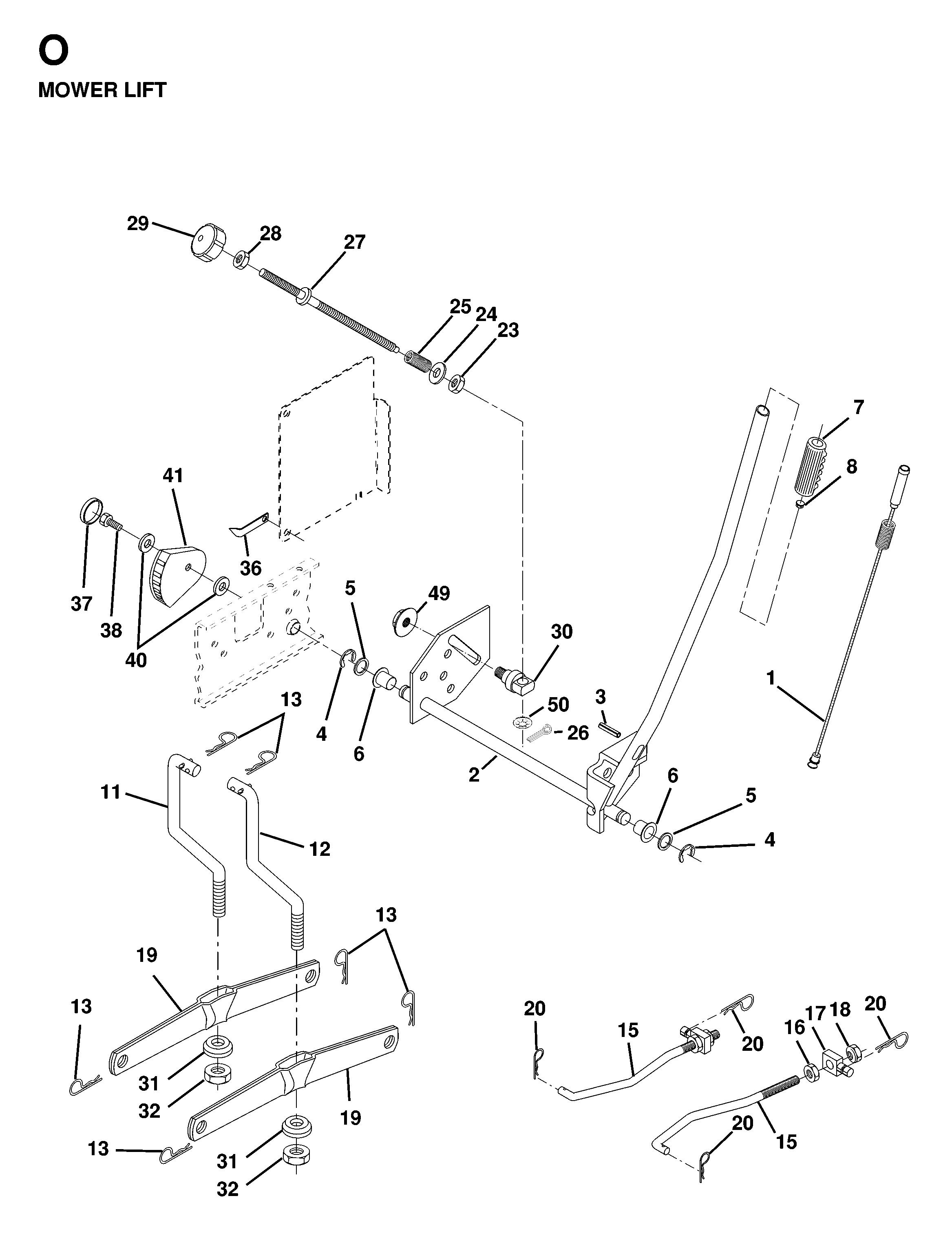 MOWER LIFT / DECK LIFT