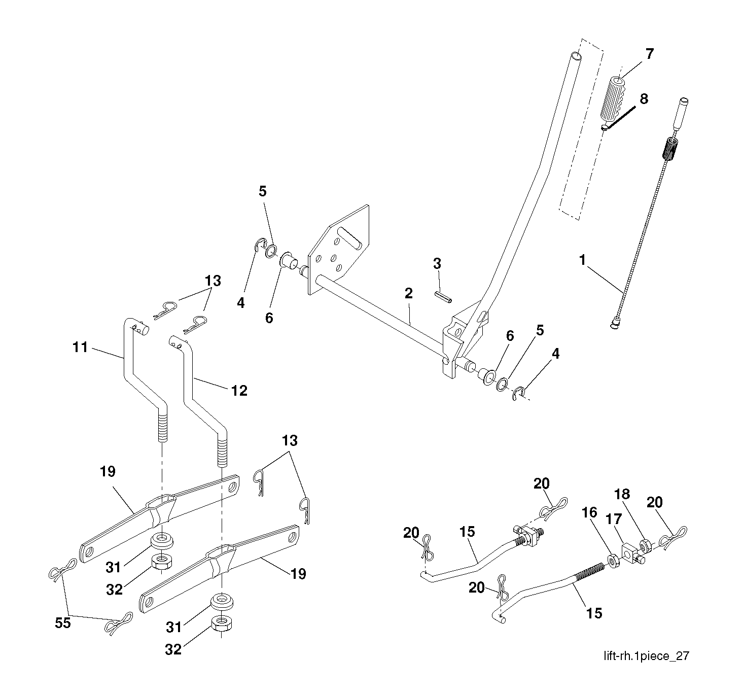 MOWER LIFT / DECK LIFT