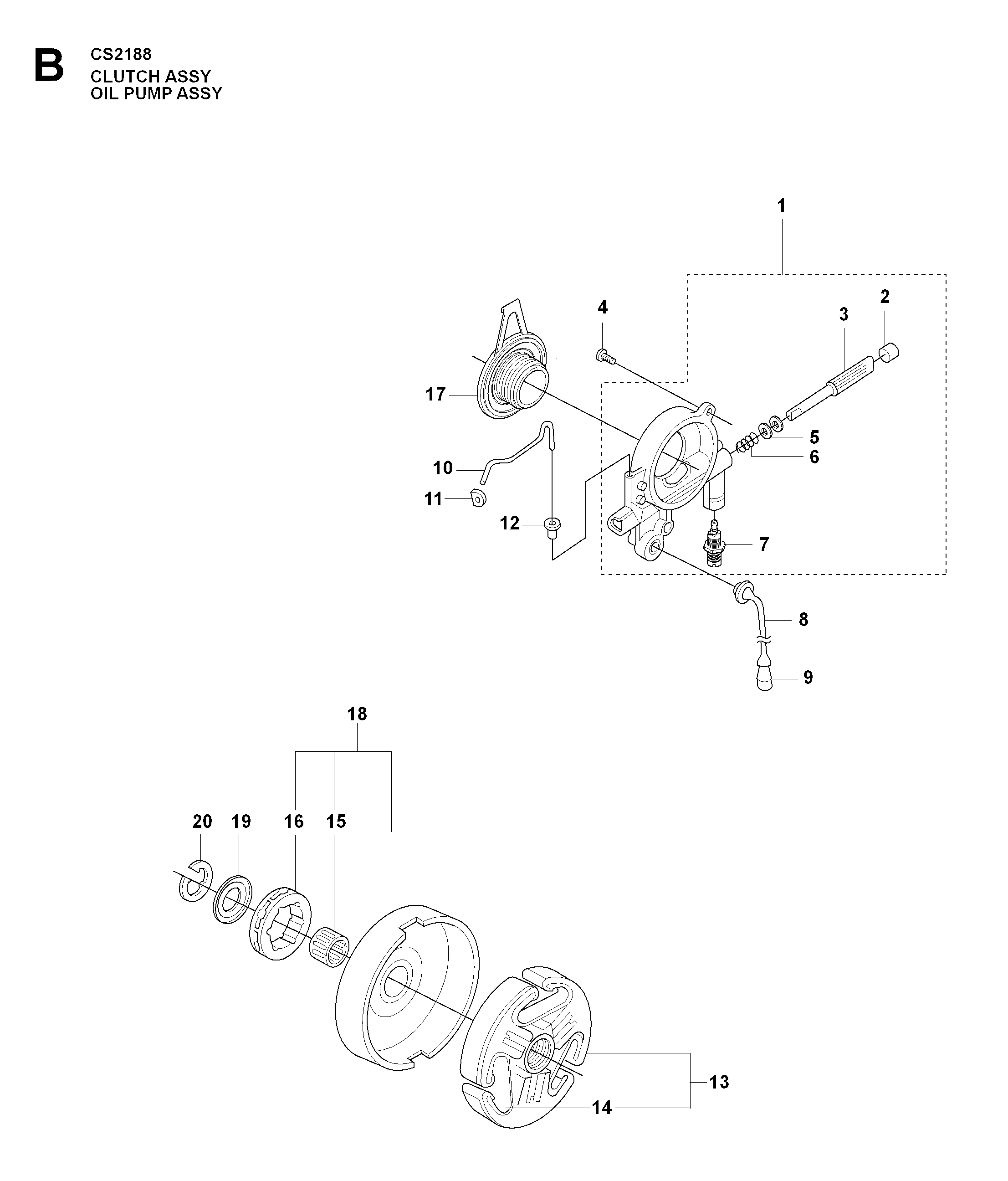 CLUTCH & OIL PUMP
