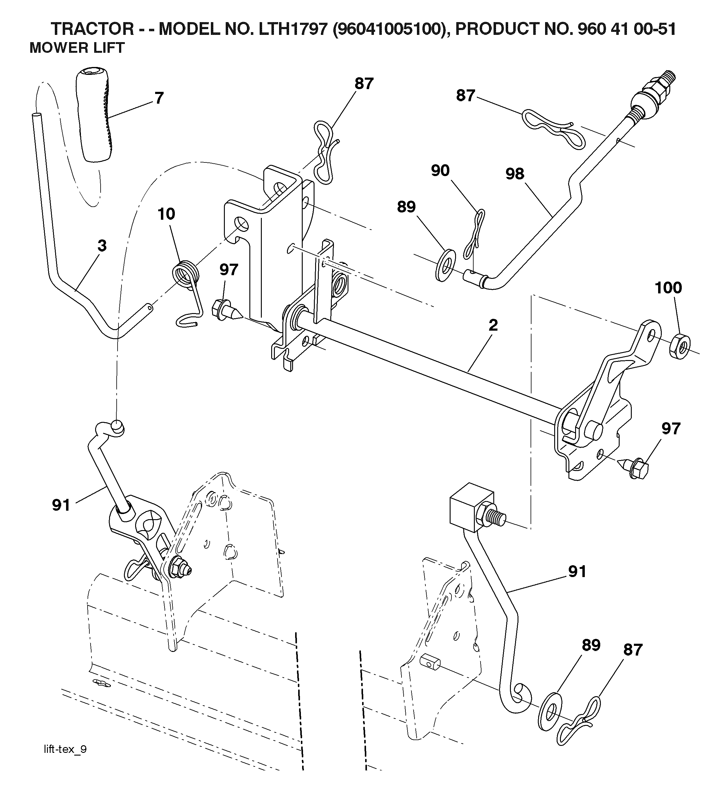 MOWER LIFT / DECK LIFT