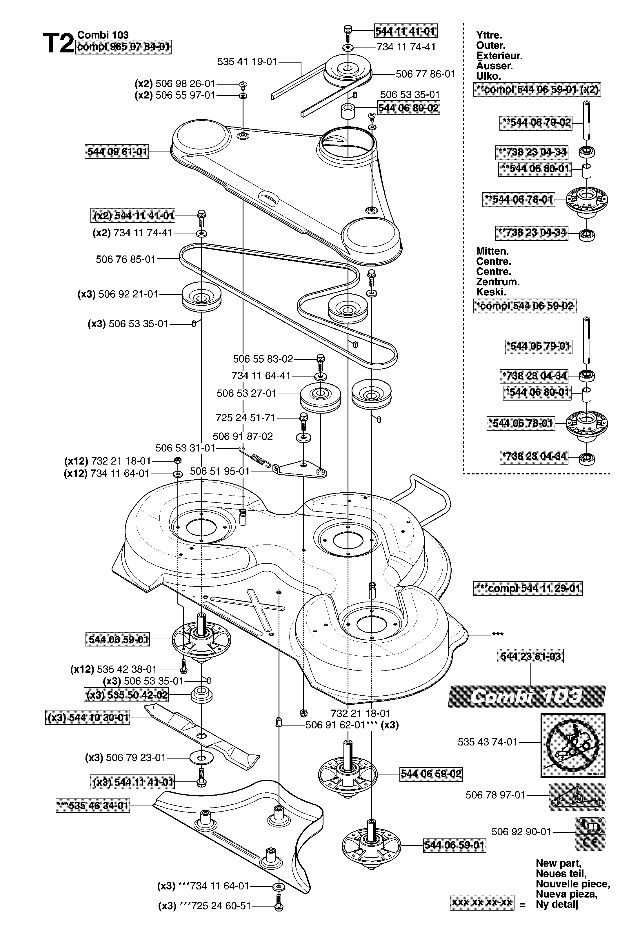 103CM CUTTING DECK