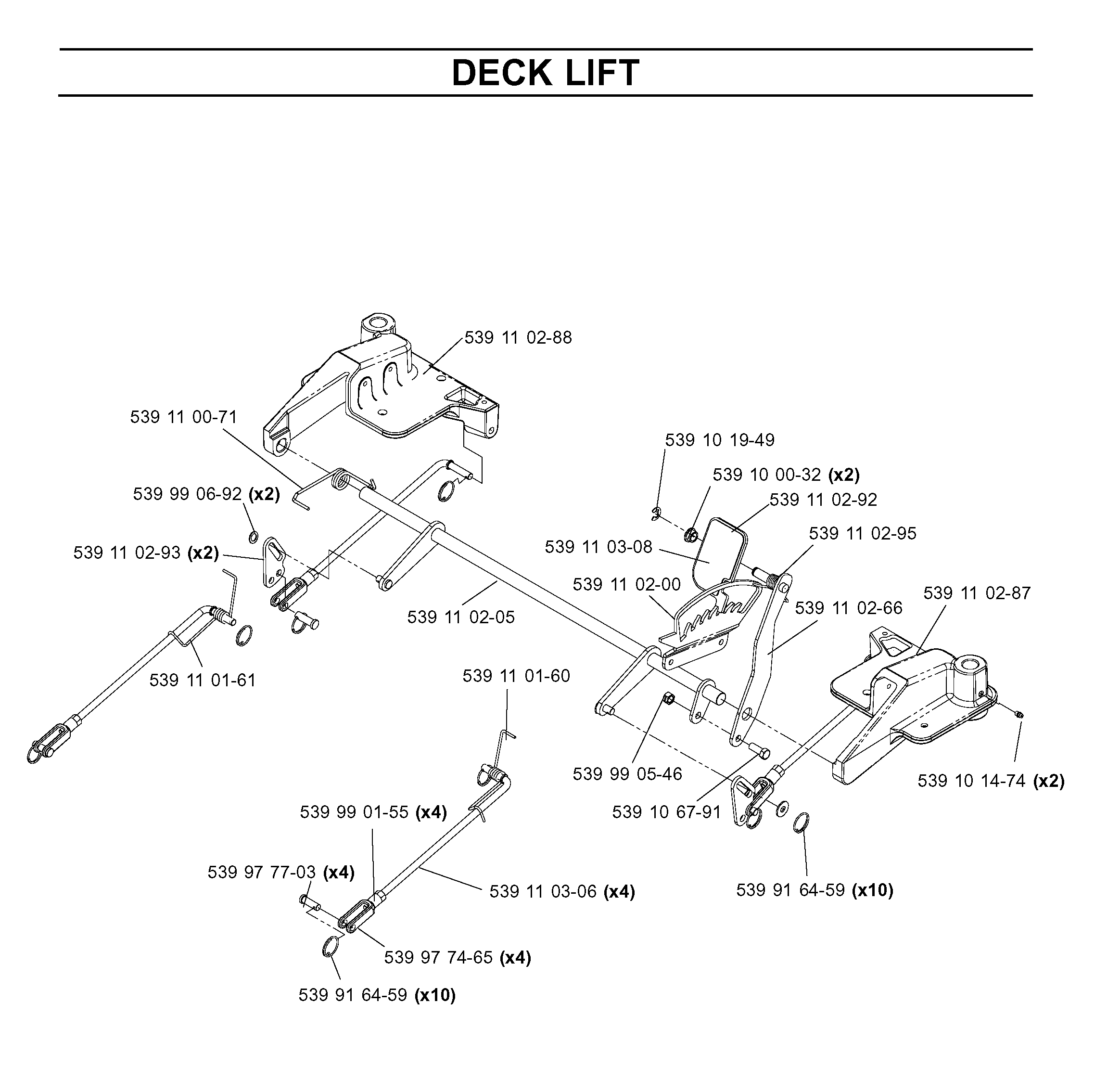 MOWER LIFT / DECK LIFT