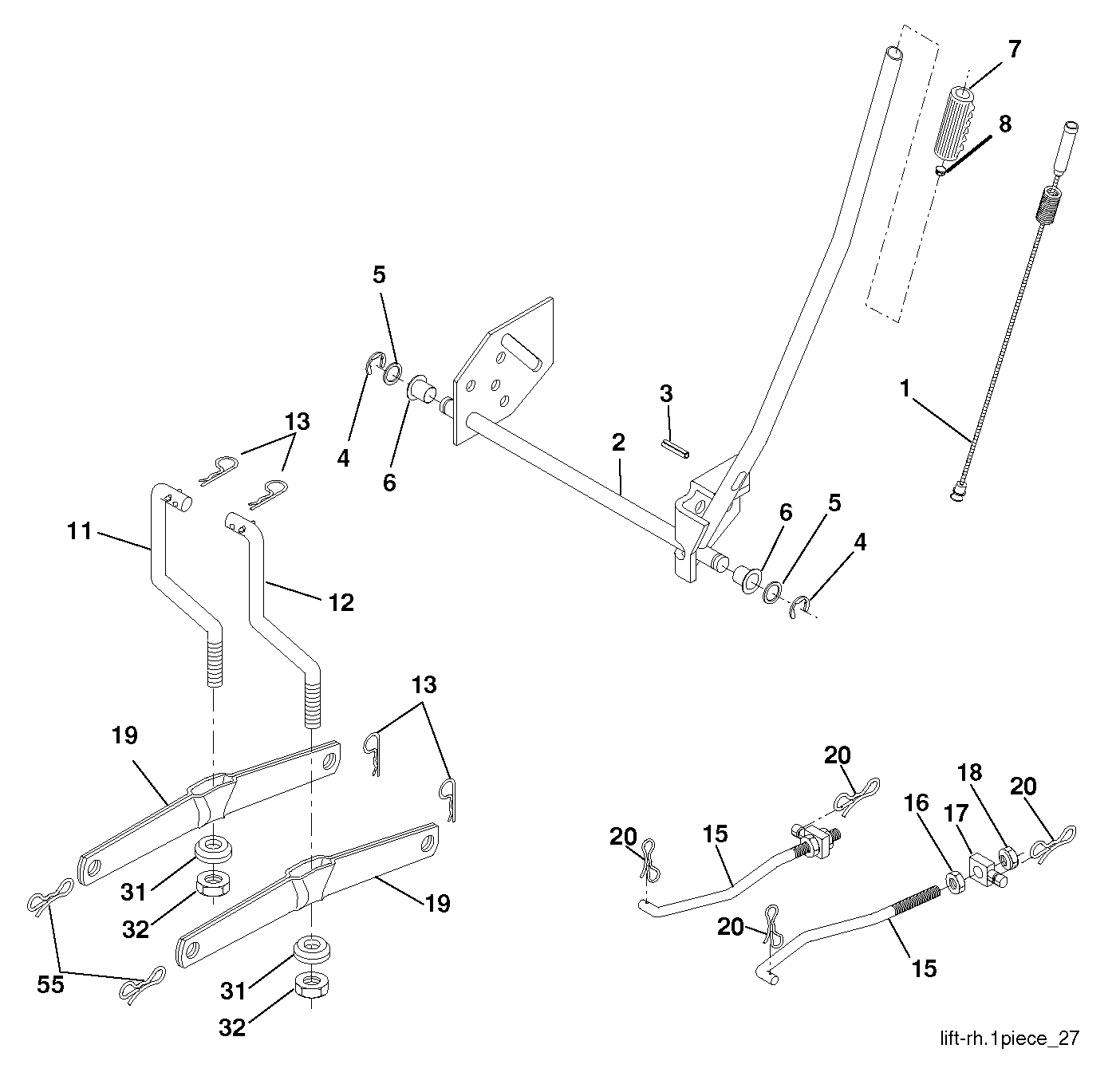 MOWER LIFT / DECK LIFT