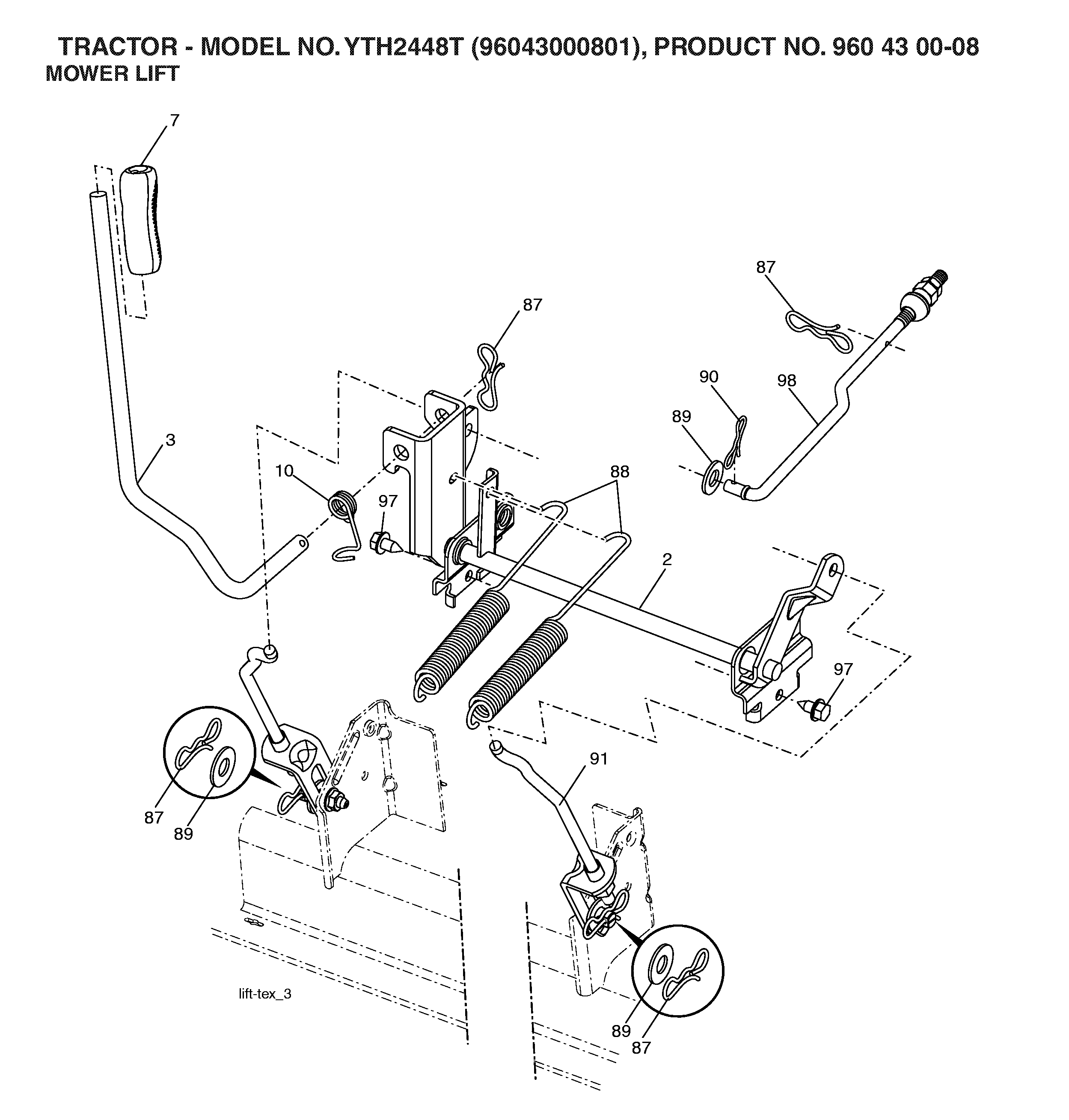 MOWER LIFT / DECK LIFT