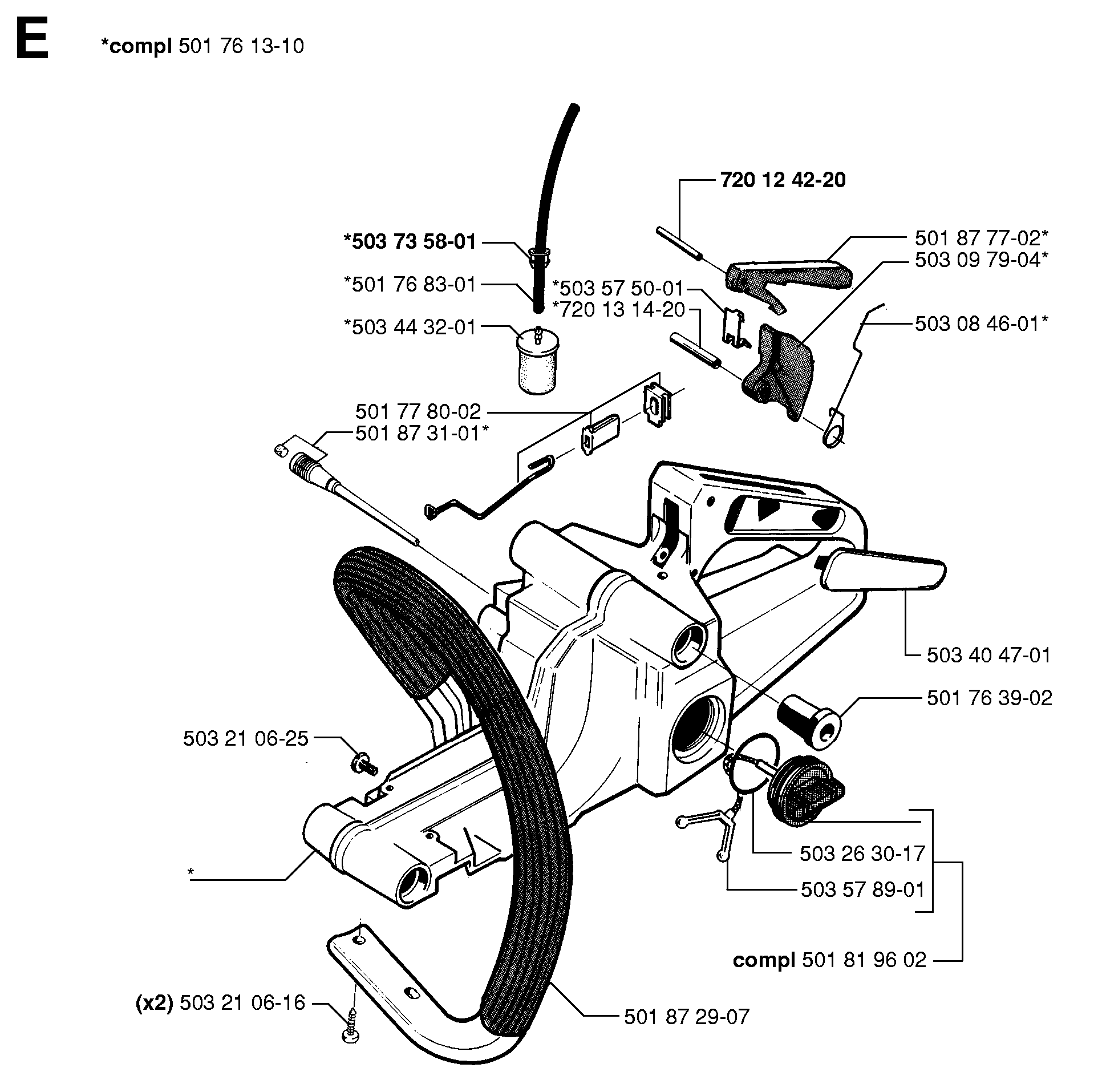 FUEL TANK & HANDLE