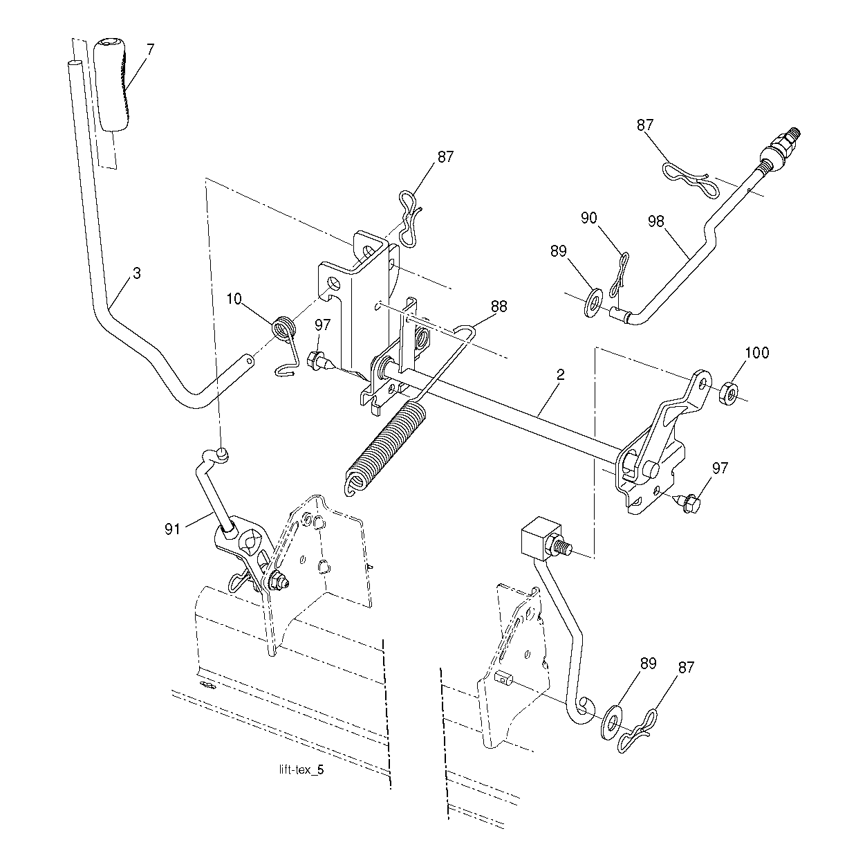 MOWER LIFT / DECK LIFT