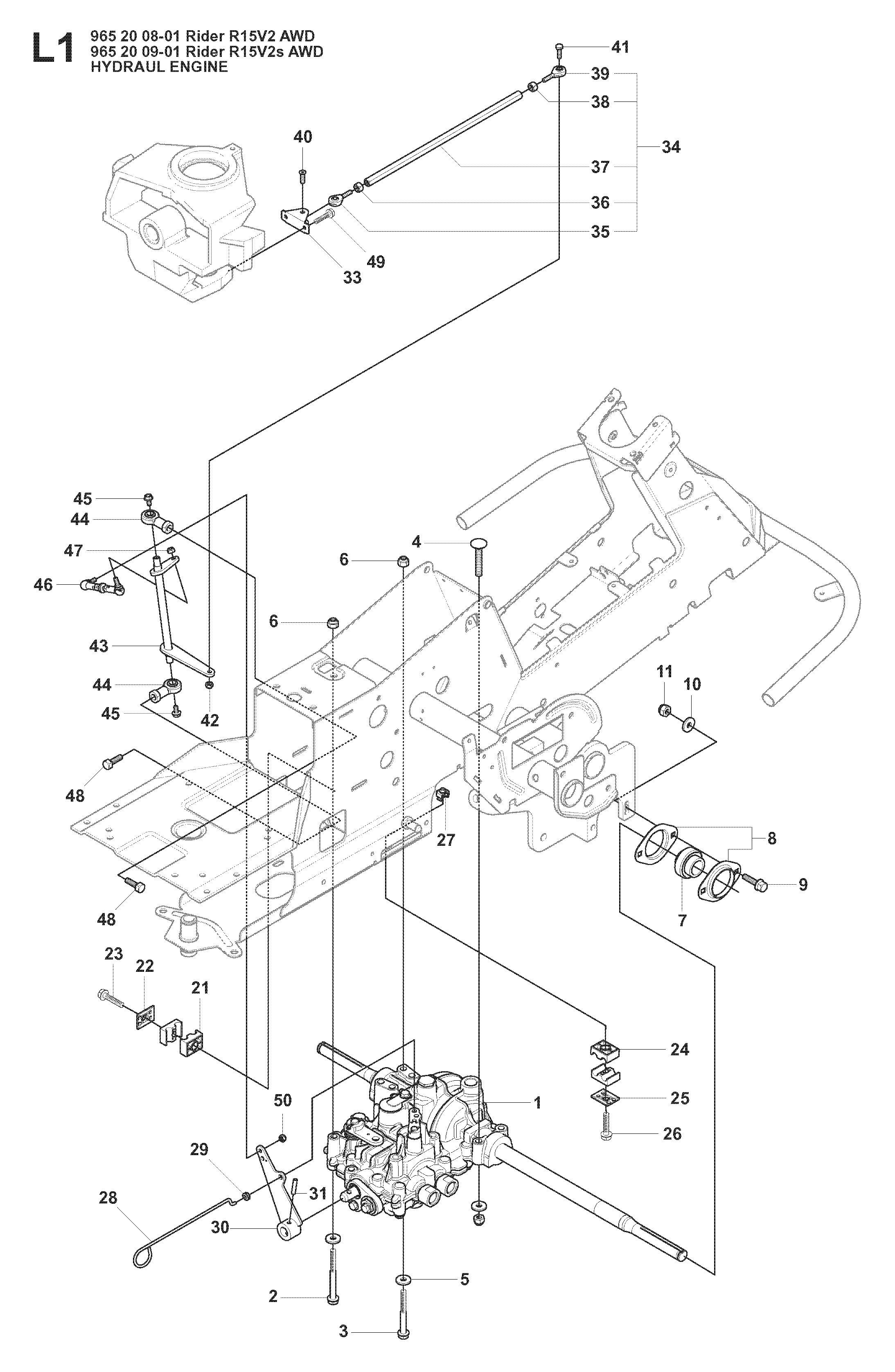HYDRAULIC PUMP - MOTOR