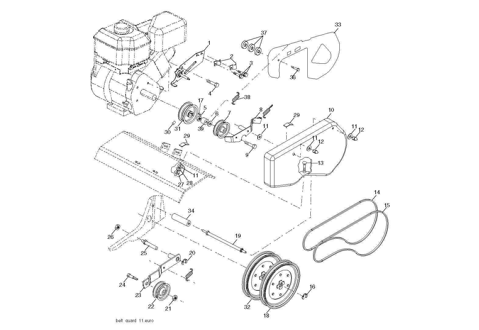 BELT GUARD & PULLEY