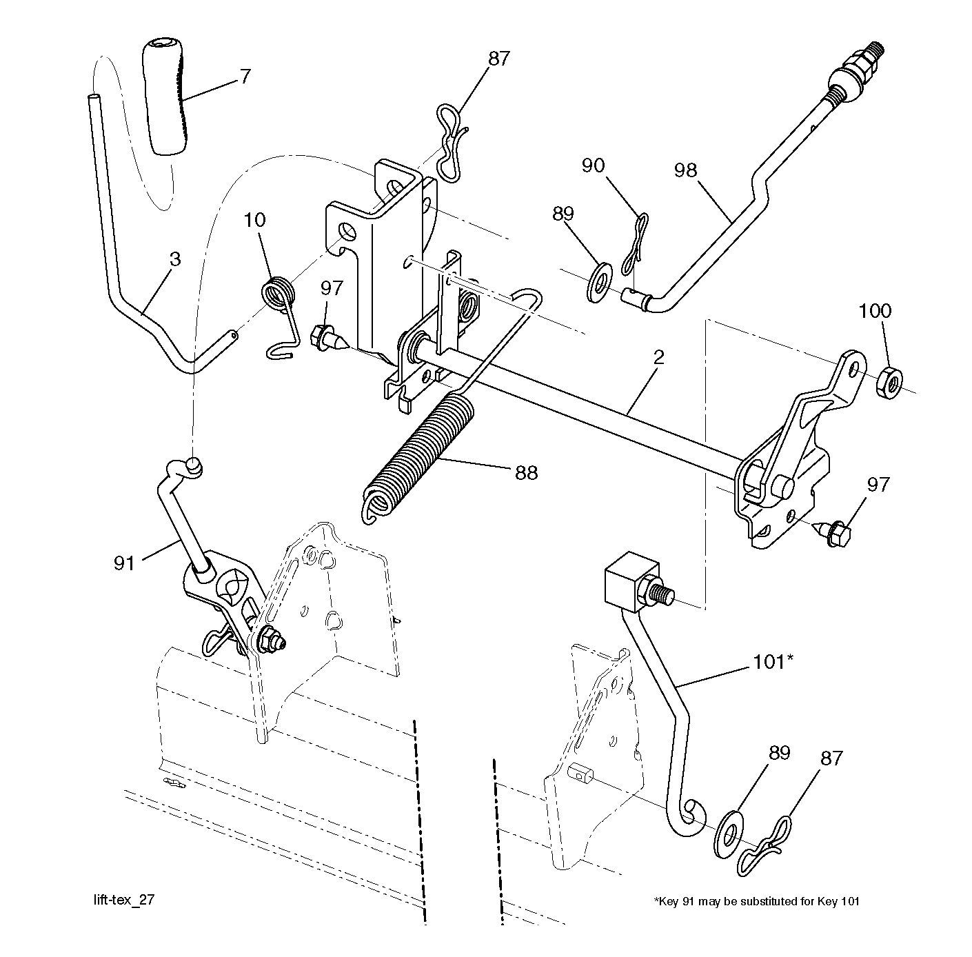 MOWER LIFT / DECK LIFT
