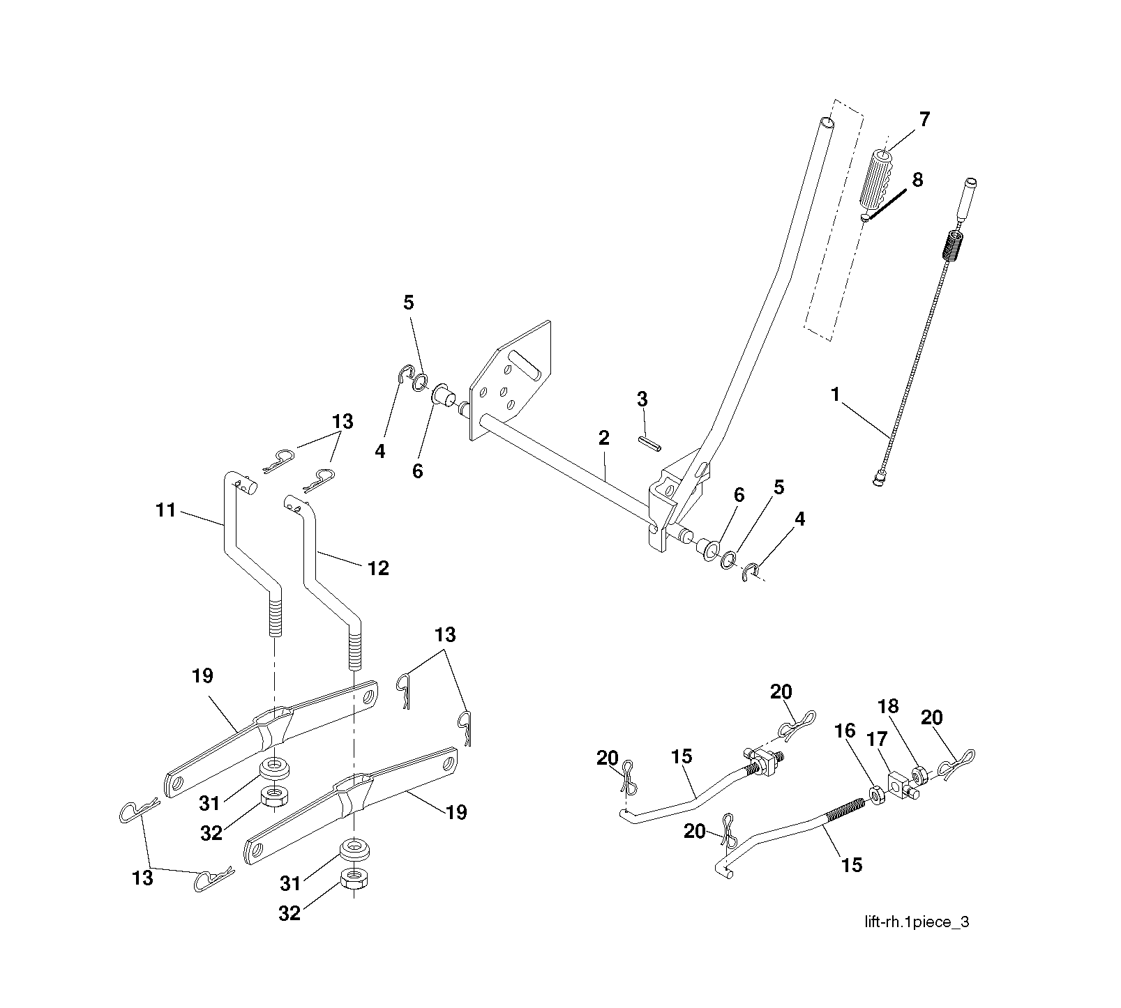 MOWER LIFT / DECK LIFT