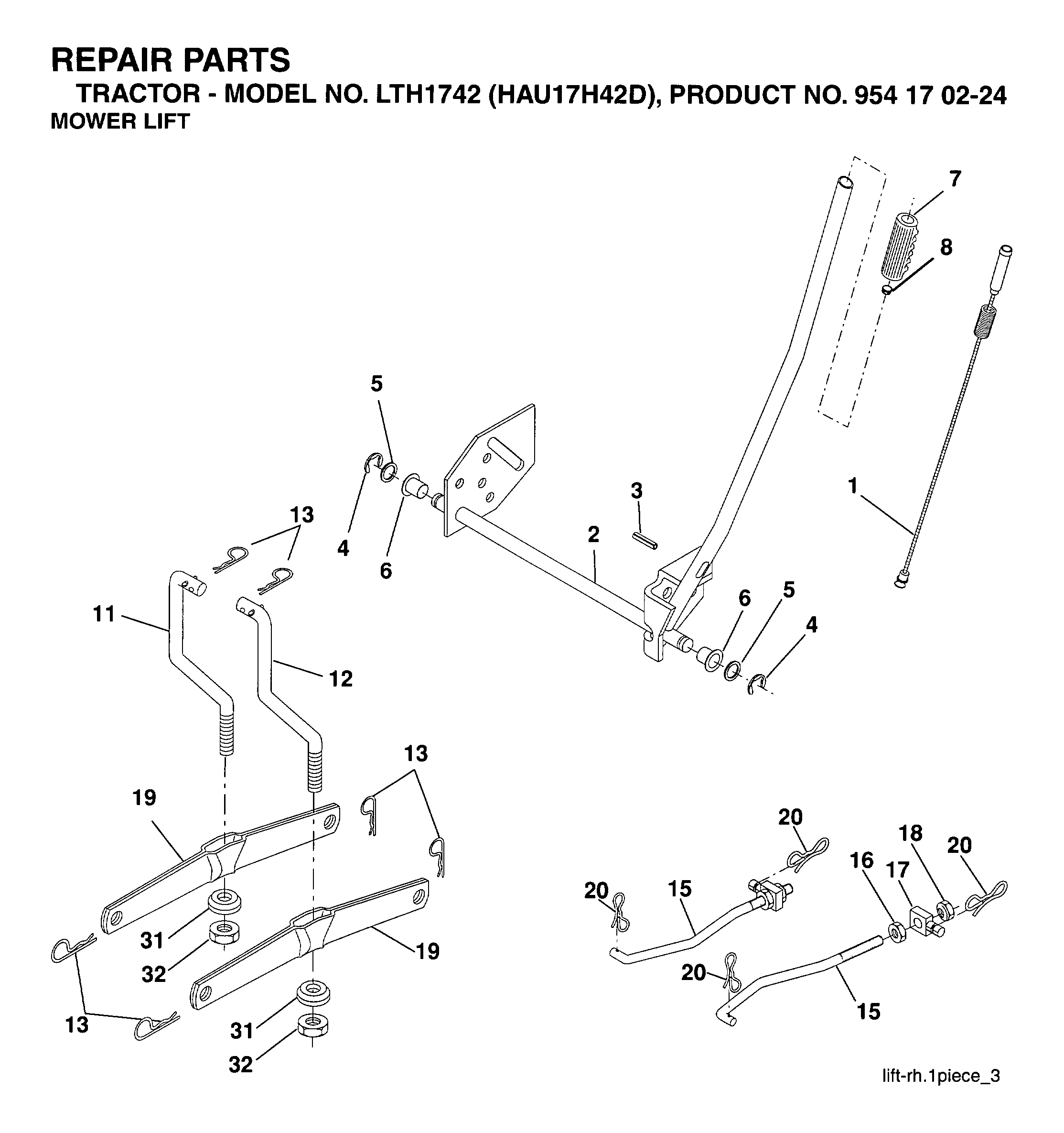 MOWER LIFT / DECK LIFT