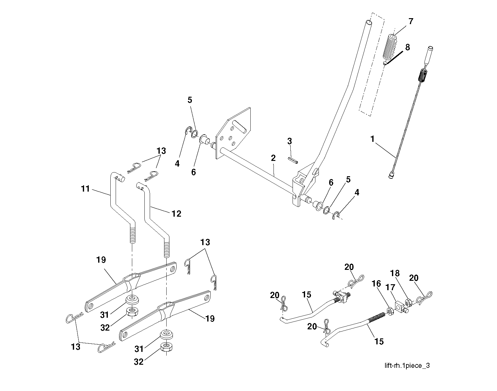 MOWER LIFT / DECK LIFT
