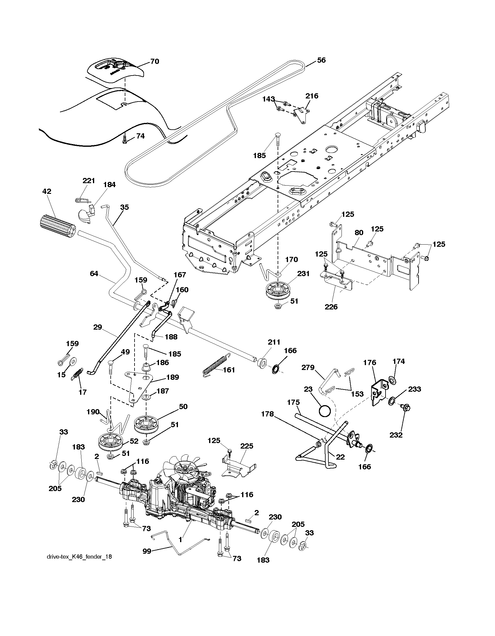 CYLINDER, PISTON & MUFFLER