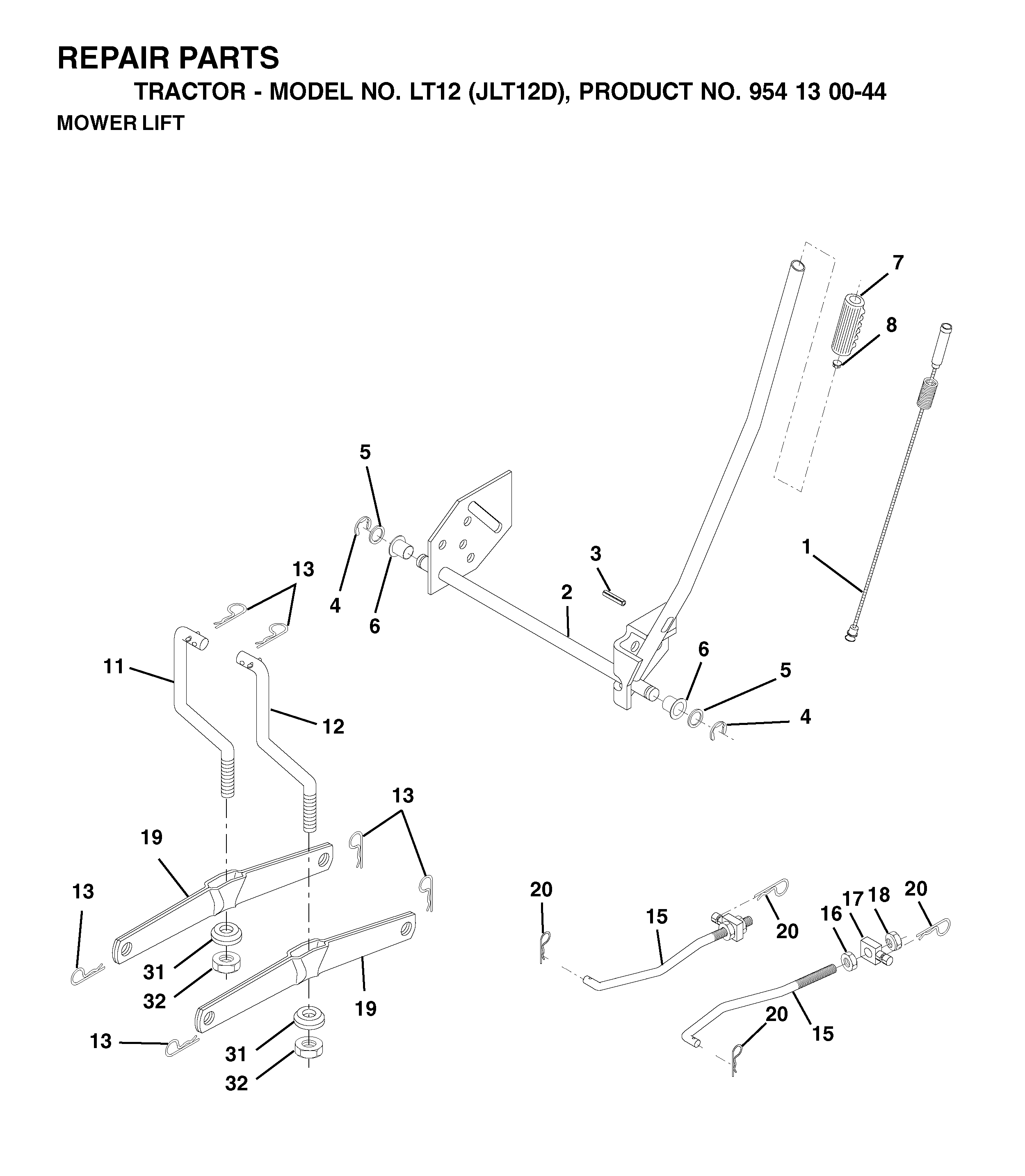 MOWER LIFT / DECK LIFT