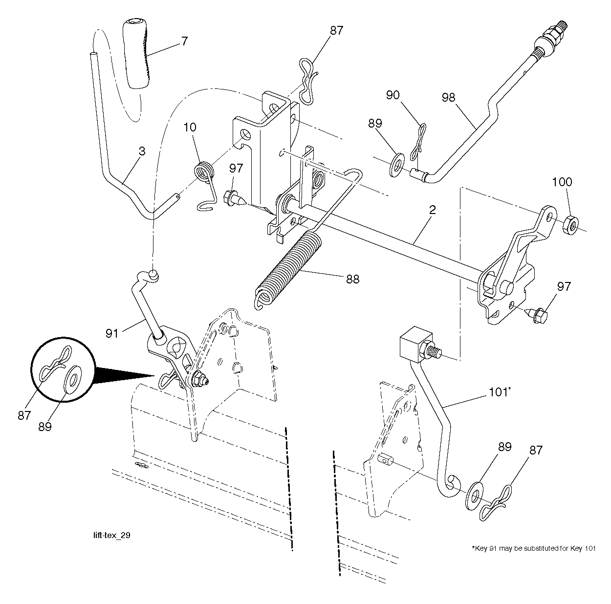 MOWER LIFT / DECK LIFT