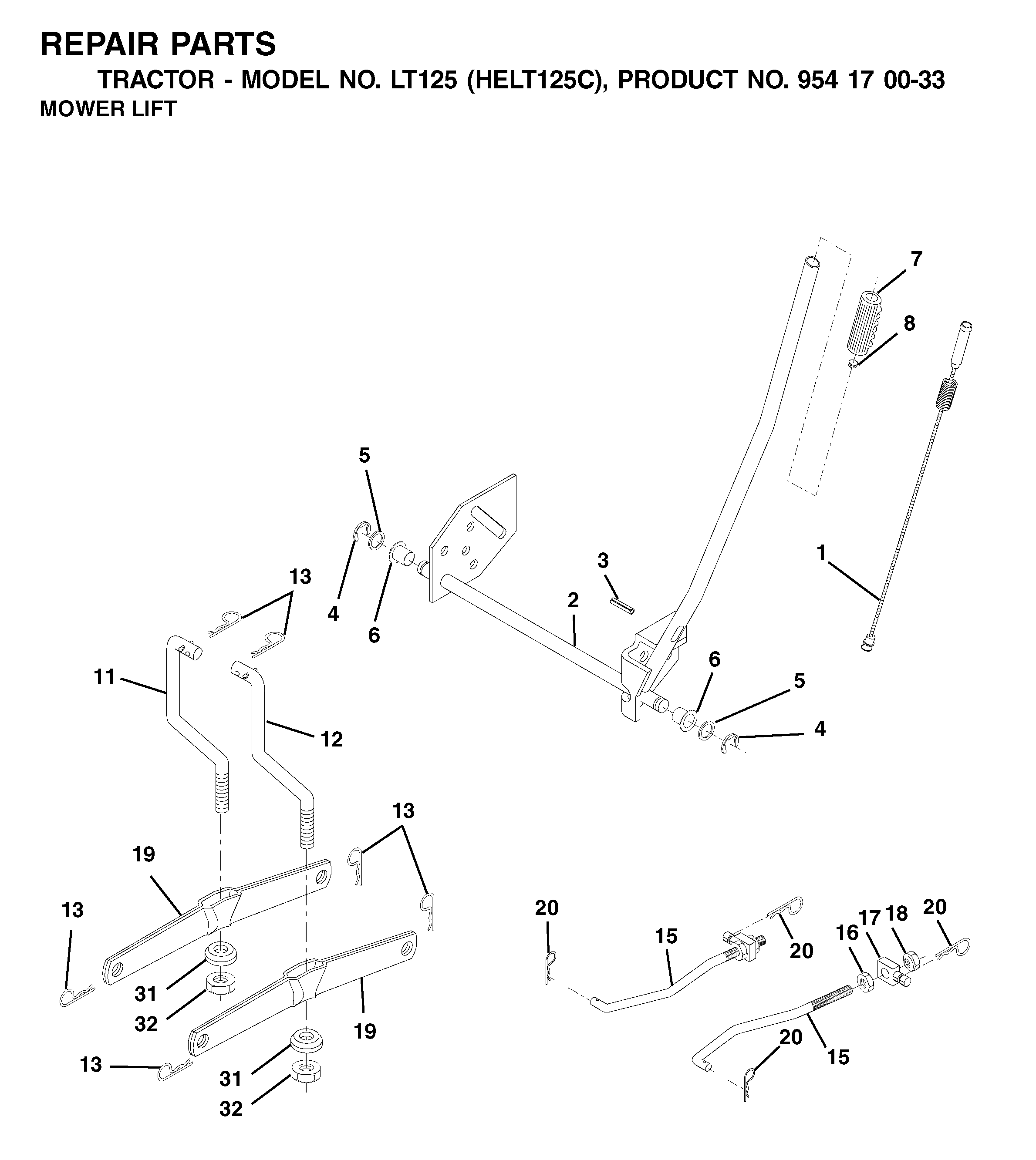 MOWER LIFT / DECK LIFT