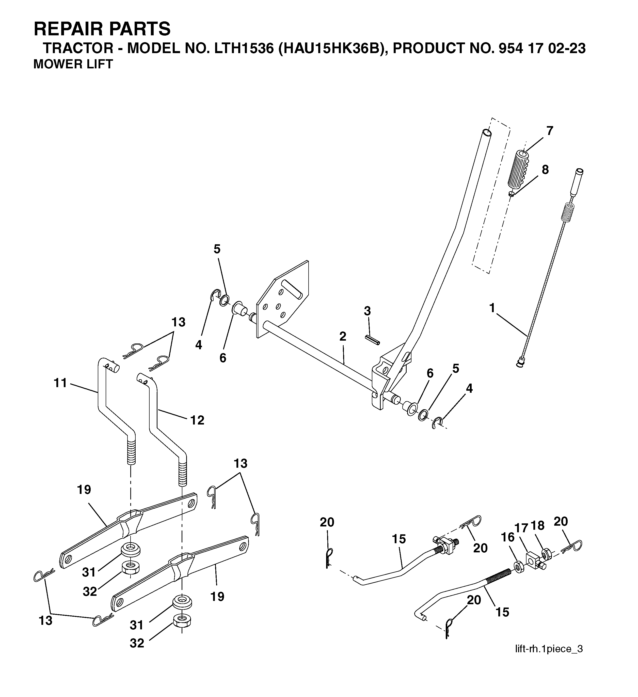 MOWER LIFT / DECK LIFT