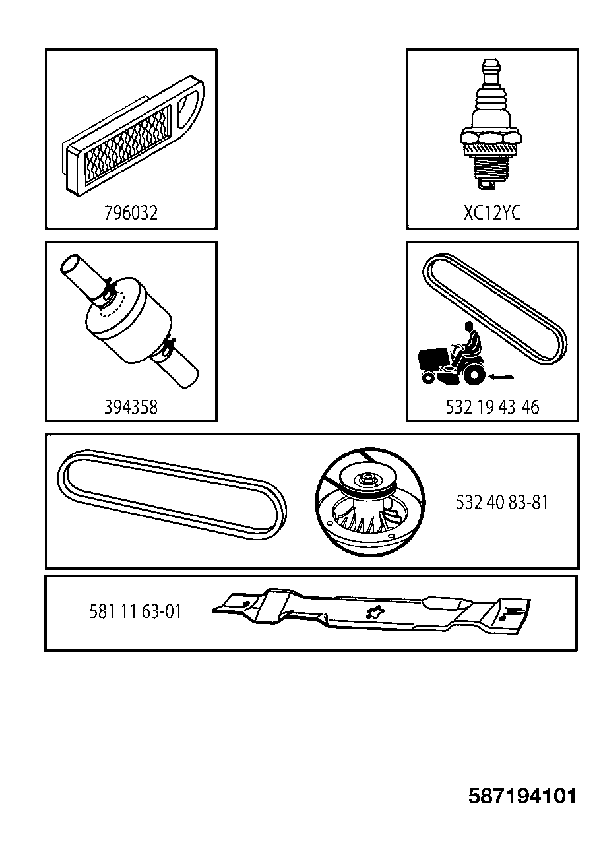 FREQUENTLY USED PARTS