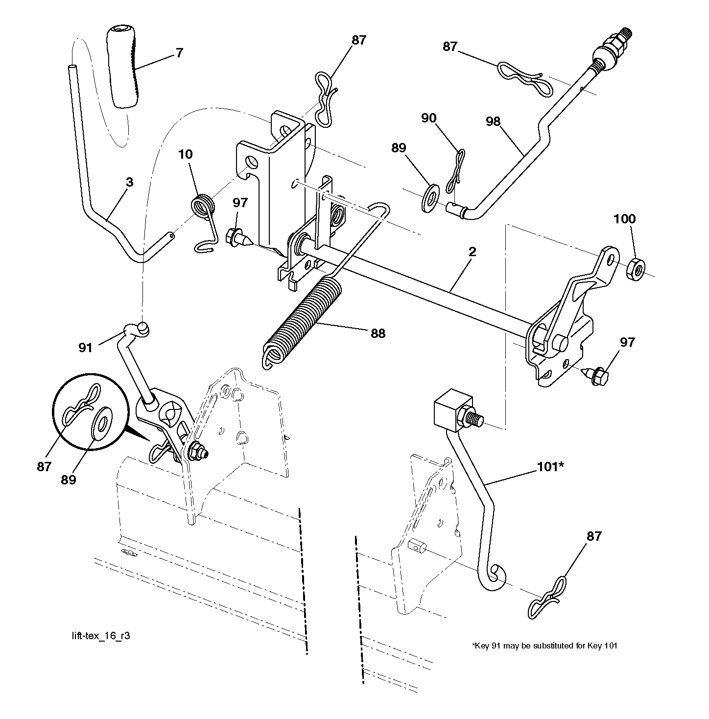 MOWER LIFT / DECK LIFT