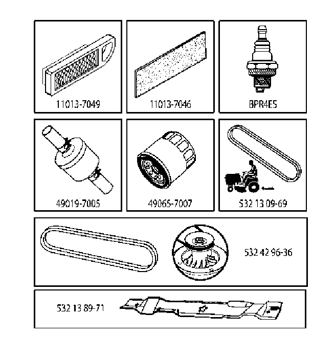 FREQUENTLY USED PARTS